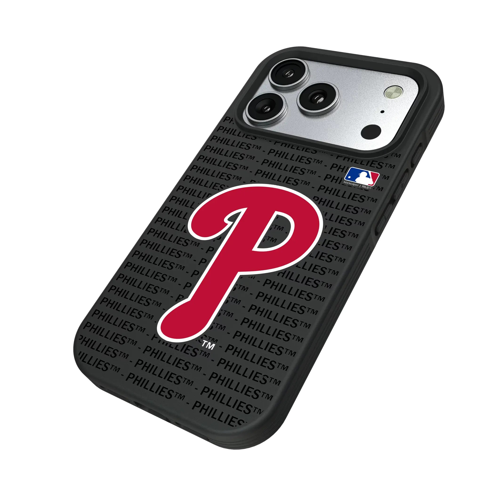 Philadelphia Phillies Text Backdrop Bump Phone Case