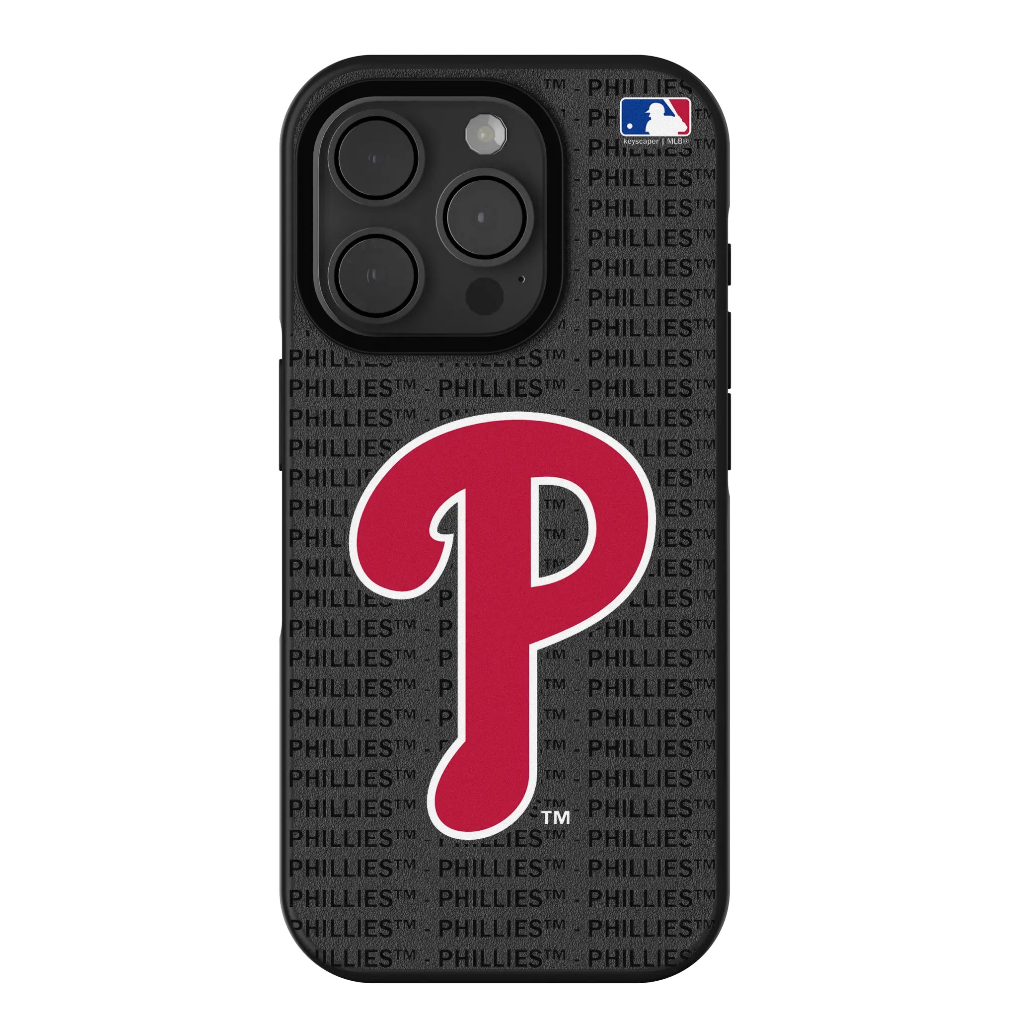 Philadelphia Phillies Text Backdrop Bump Phone Case