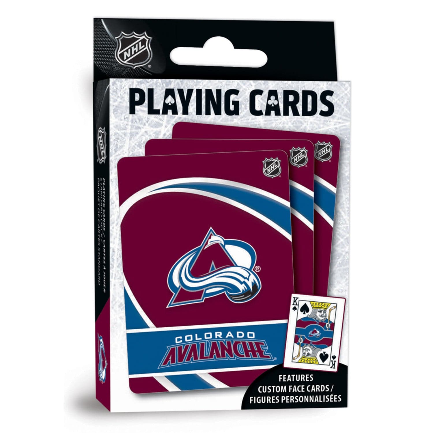 Colorado Avalanche Playing Cards - Official 54 Card Deck - Sports Gifts, Sports Memorabilia, Sports Collectibles, Fan Shop