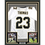 Framed Autographed/Signed Pierre Thomas 35x39 New Orleans White Football Jersey JSA COA