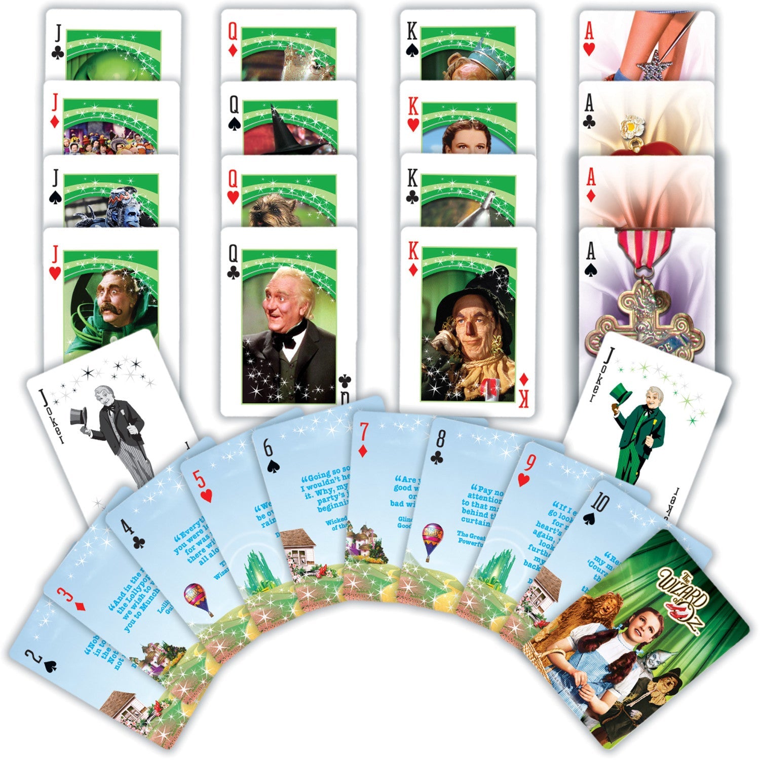Wizard of Oz Playing Cards - 54 Card Deck - 757 Sports Collectibles