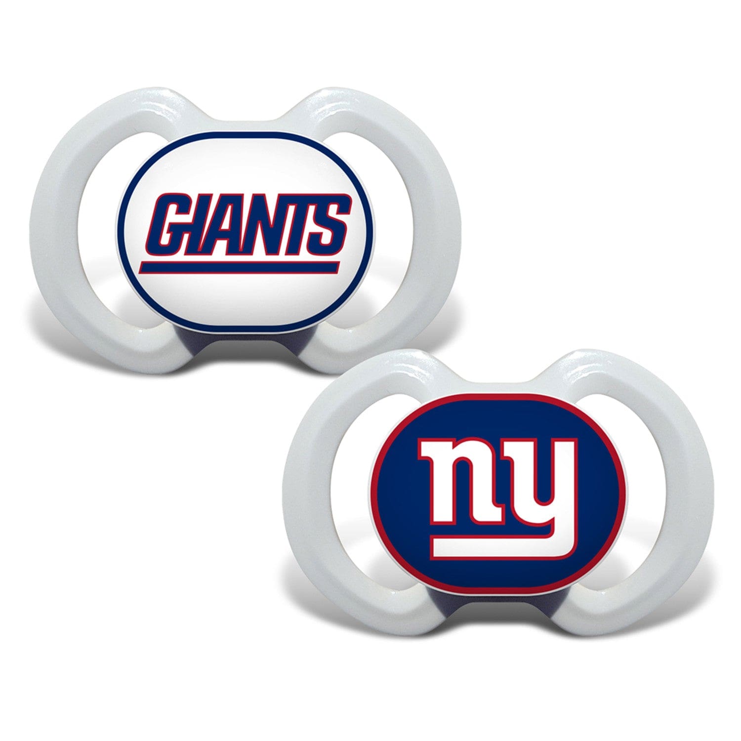 New York Giants Pacifier 2-Pack for Infants - Sports Gifts, Sports Memorabilia, Sports Collectibles, Fan Shop