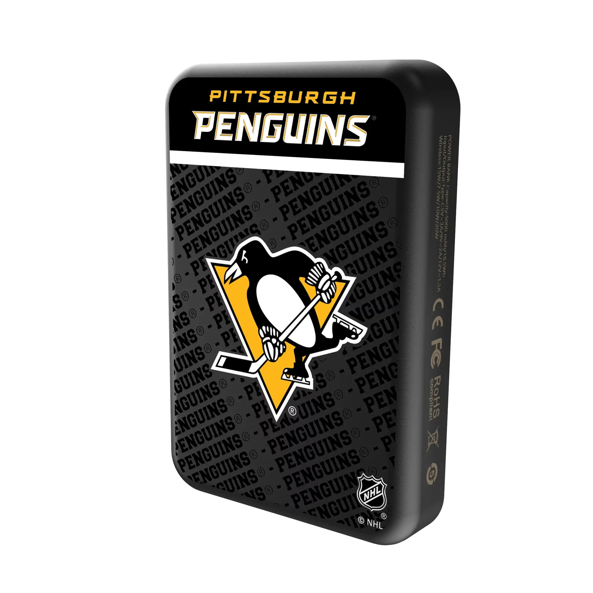 Pittsburgh Penguins Endzone Plus Wireless Mag Power Bank