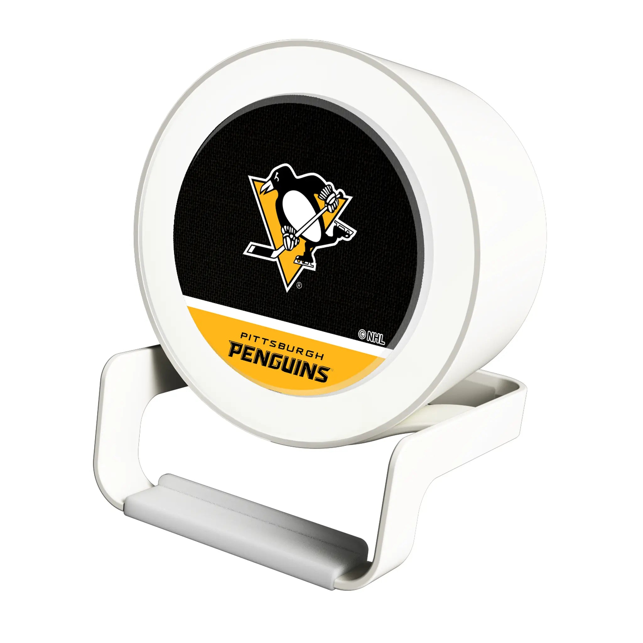 Pittsburgh Penguins Endzone Solid Night Light Charger and Bluetooth Speaker