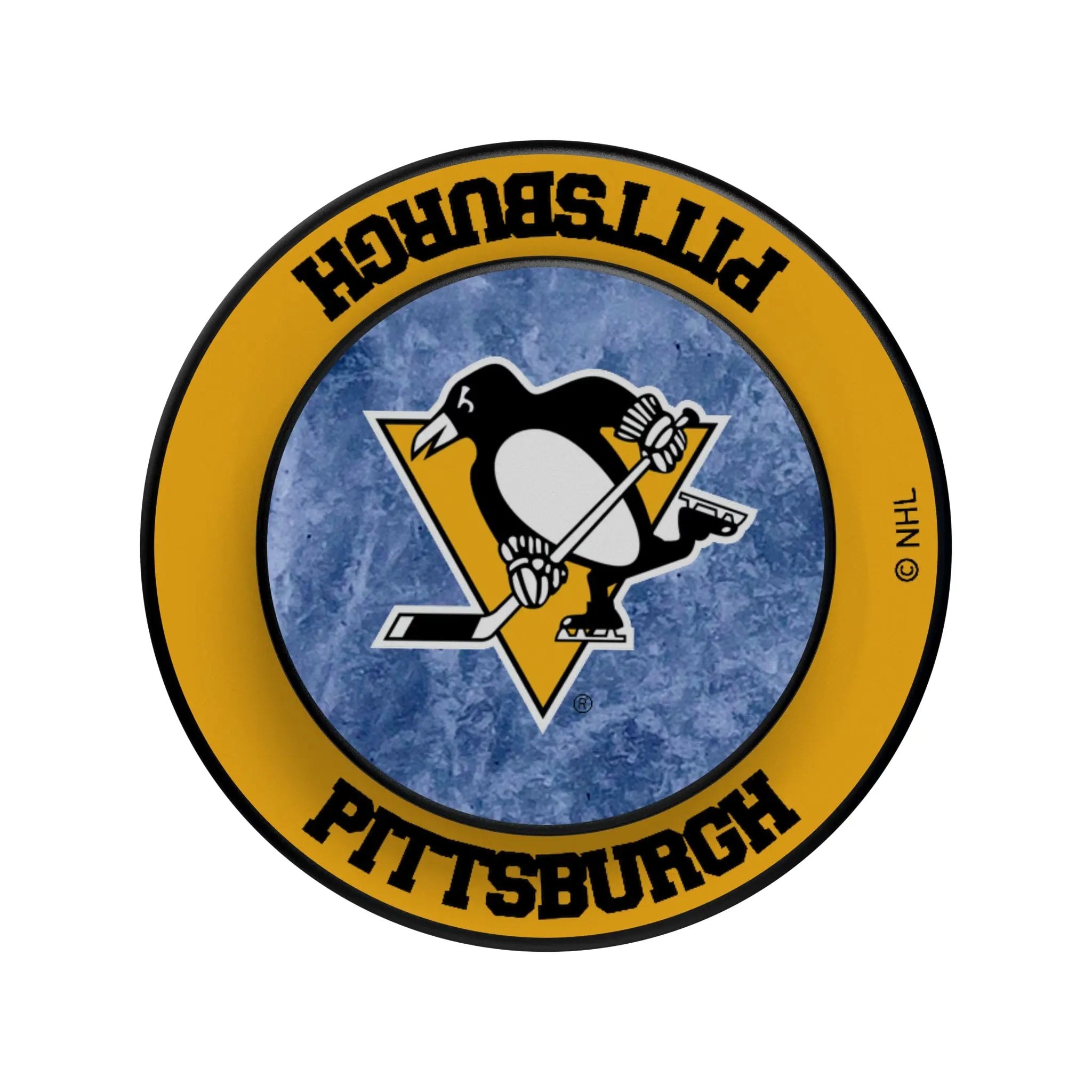 Pittsburgh Penguins Ice Wordmark PopSockets Magnetic Phone Grip and Stand