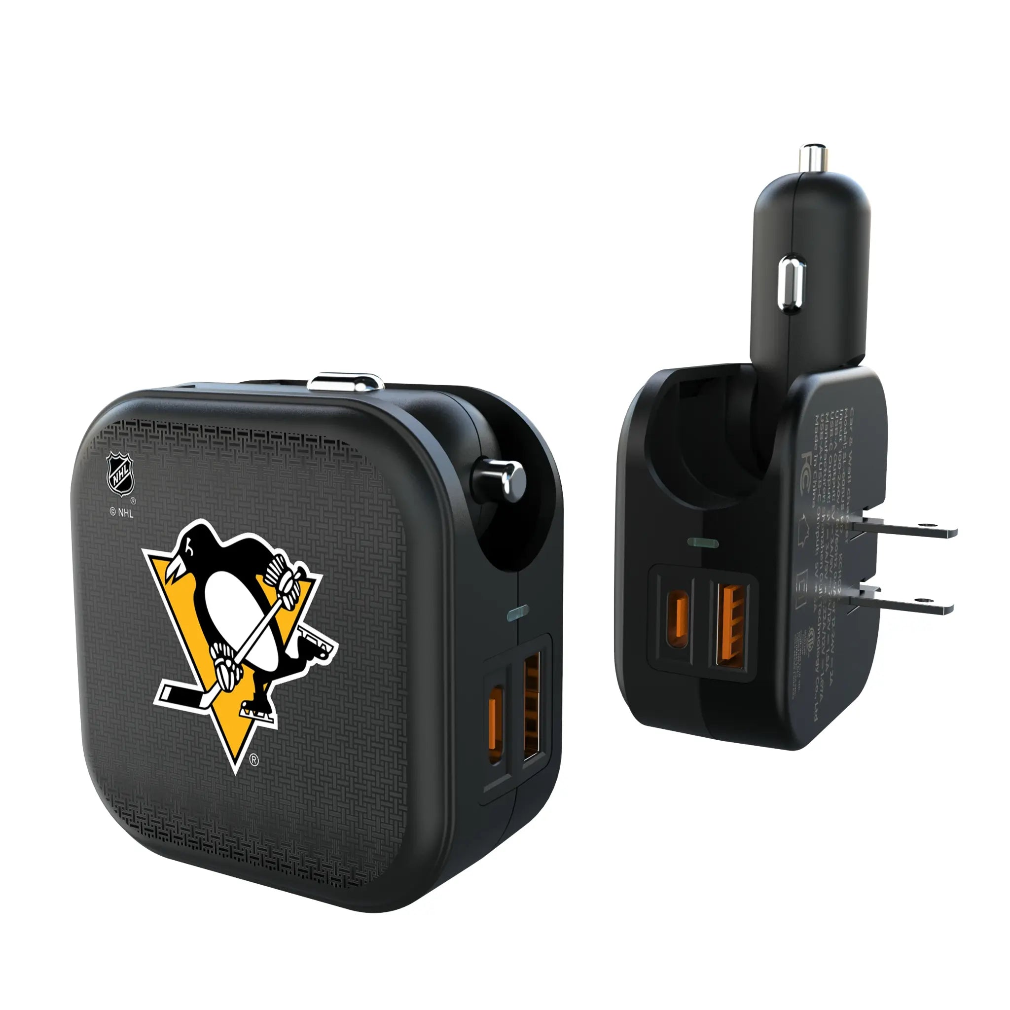 Pittsburgh Penguins Linen 2 in 1 USB A/C Charger