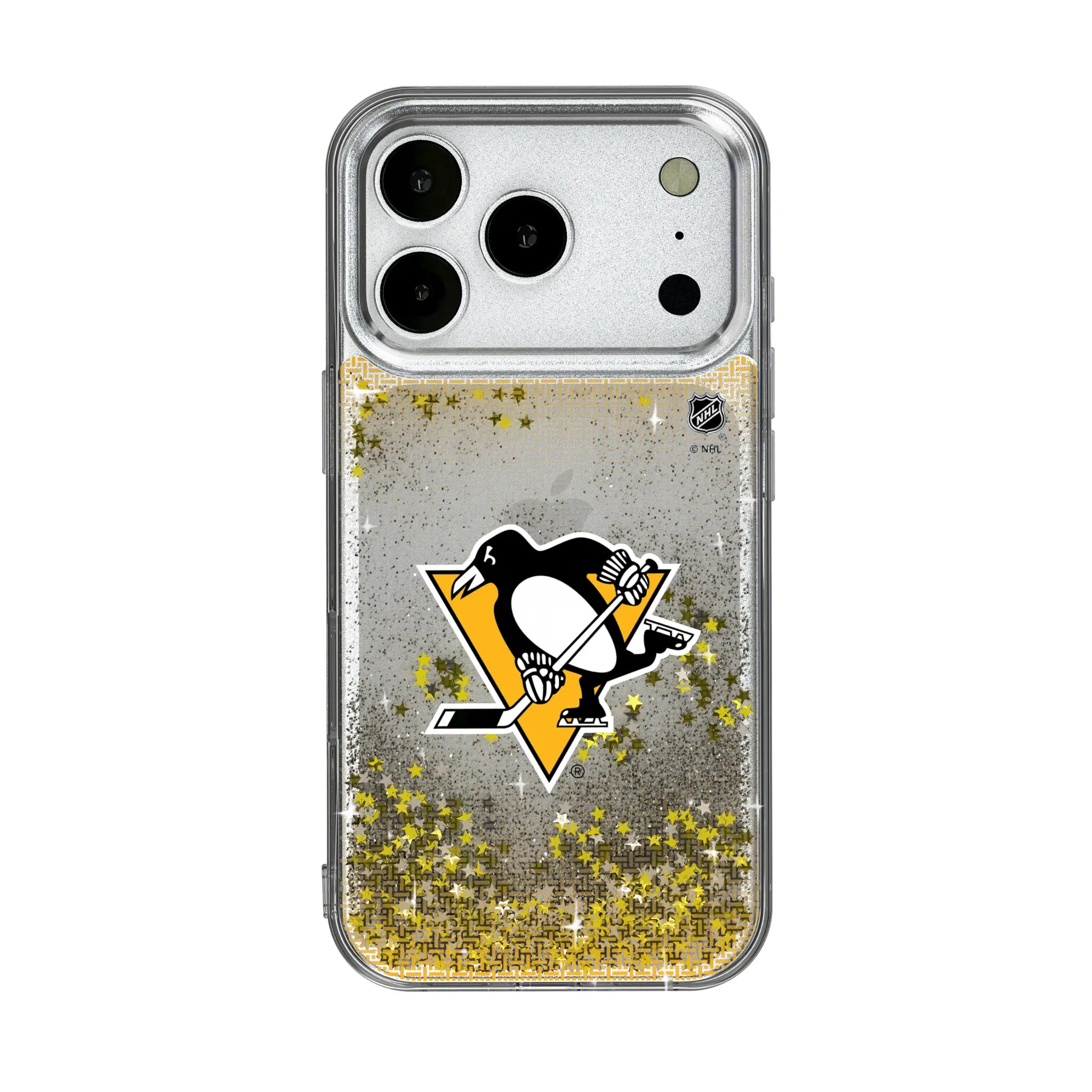 Pittsburgh Penguins Linen Glitter Phone Case