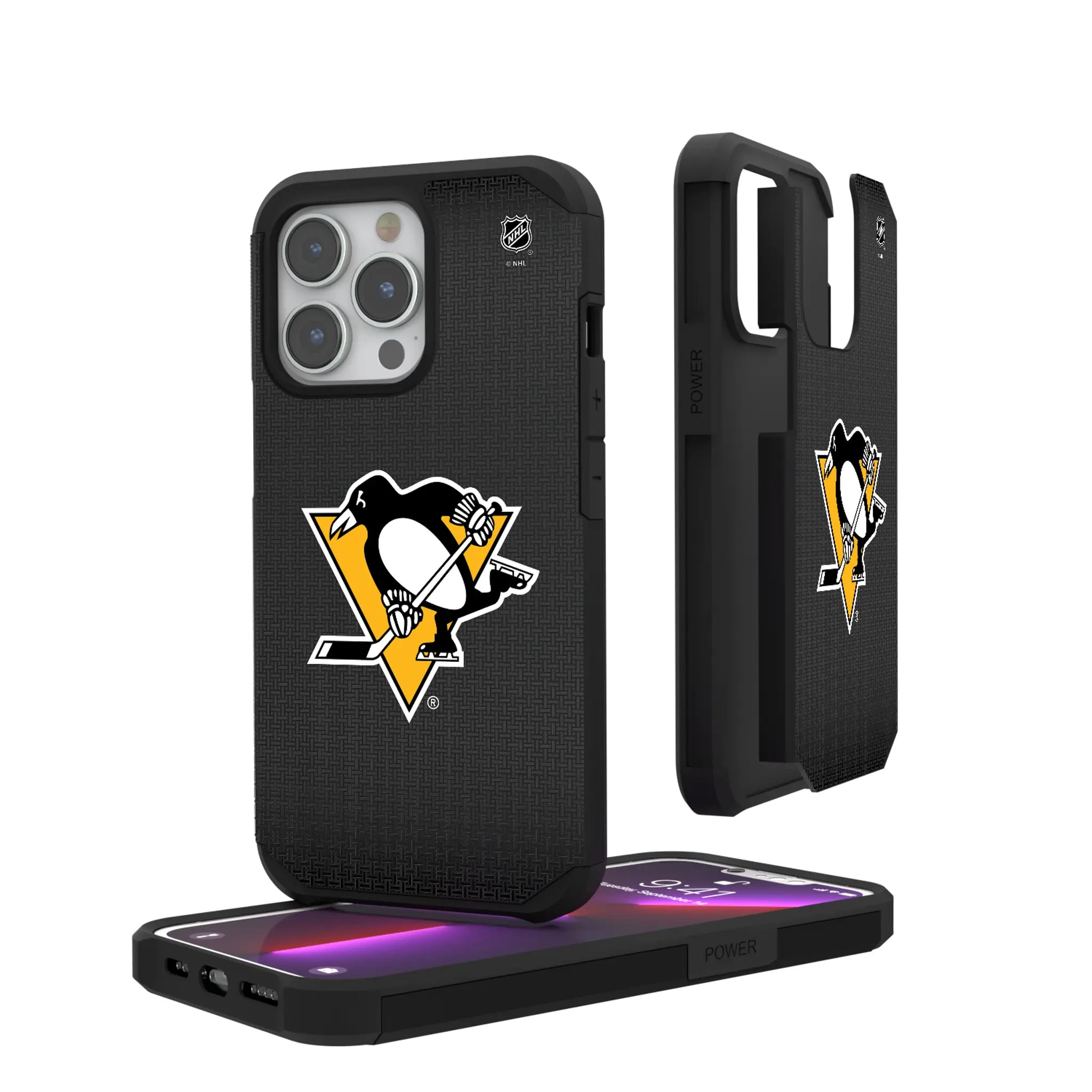 Pittsburgh Penguins Linen Rugged Phone Case