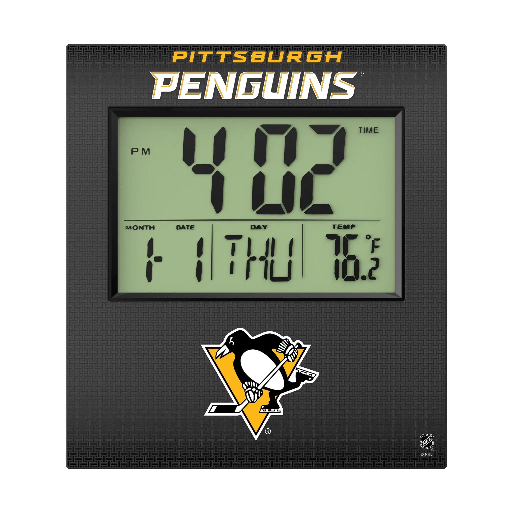 Pittsburgh Penguins Linen Wall Clock