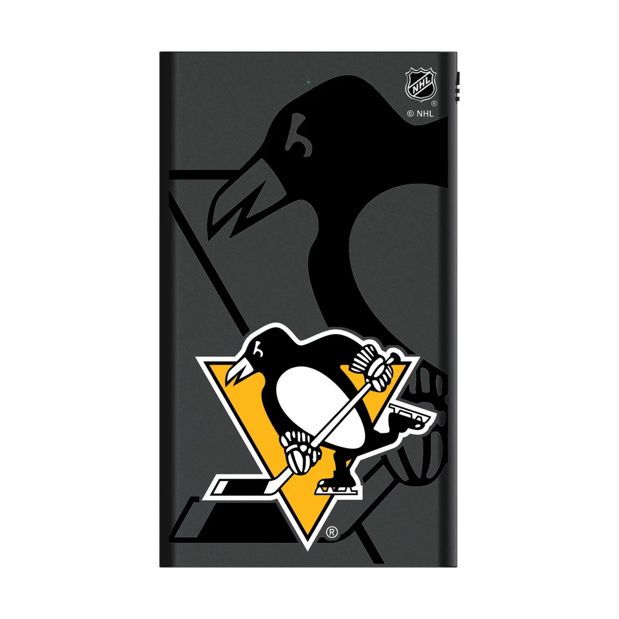 Pittsburgh Penguins Monocolor Tilt 5000mAh Flat Powerbank
