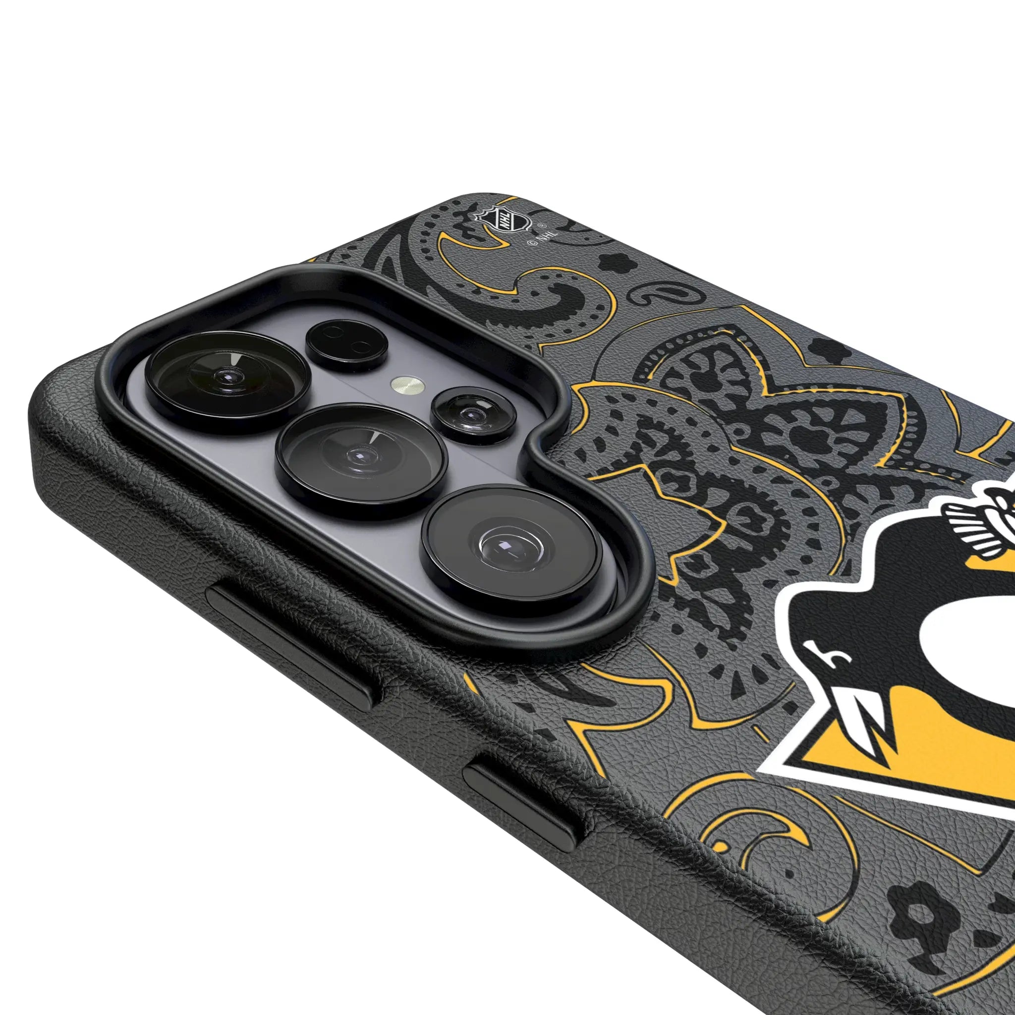Pittsburgh Penguins Paisley MagSafe Compatible Phone Case for Samsung Galaxy