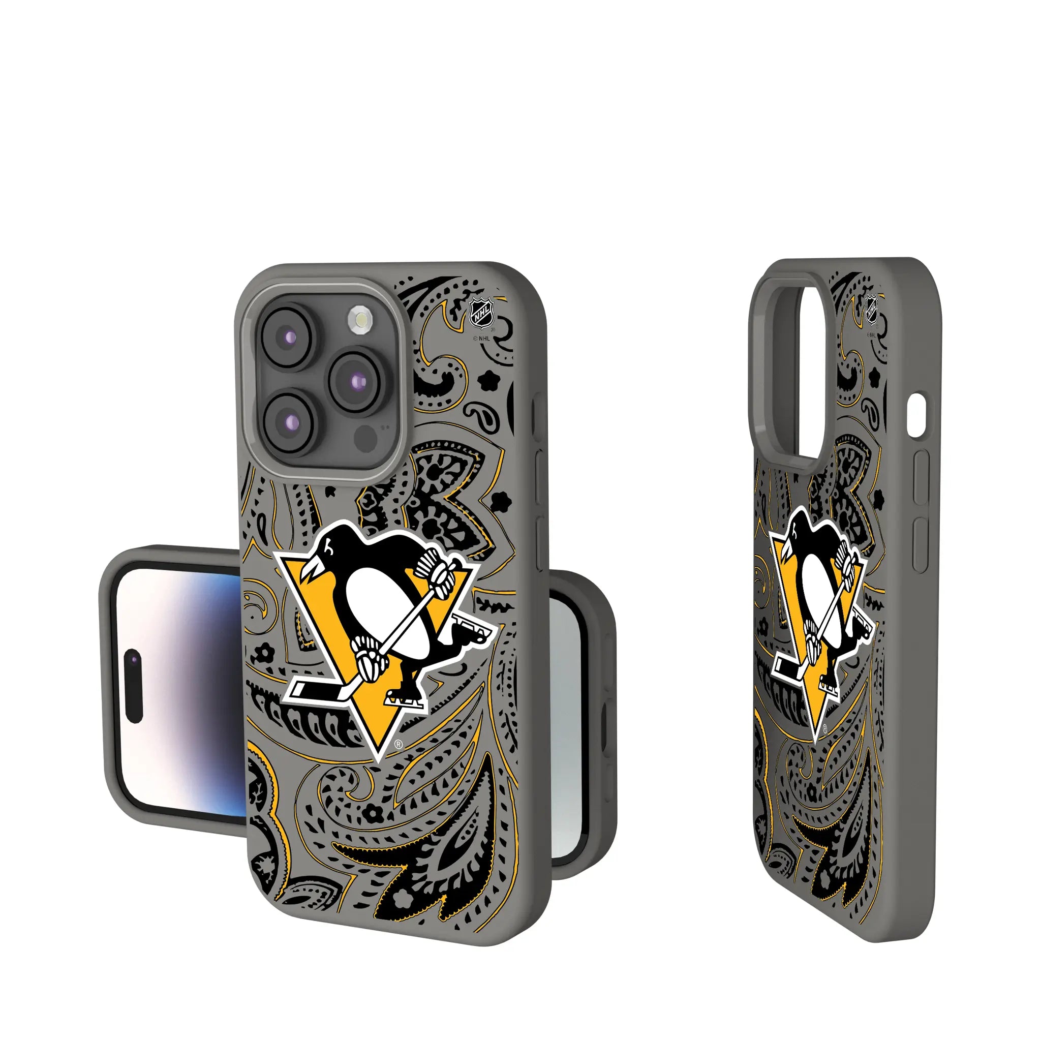 Pittsburgh Penguins Paisley Soft Touch Phone Case