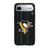Pittsburgh Penguins Text Backdrop MagSafe Compatible Phone Case for Apple iPhone