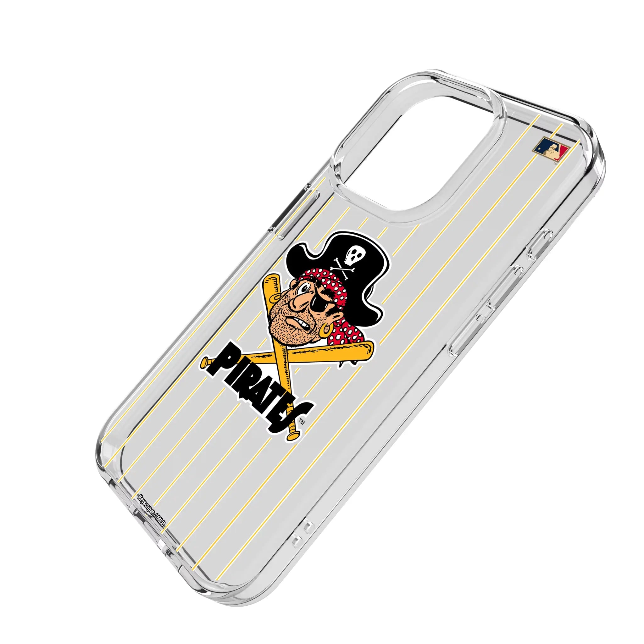 Pittsburgh Pirates 1958-1966 - Cooperstown Collection Pinstripe Clear Phone Case for Apple iPhone