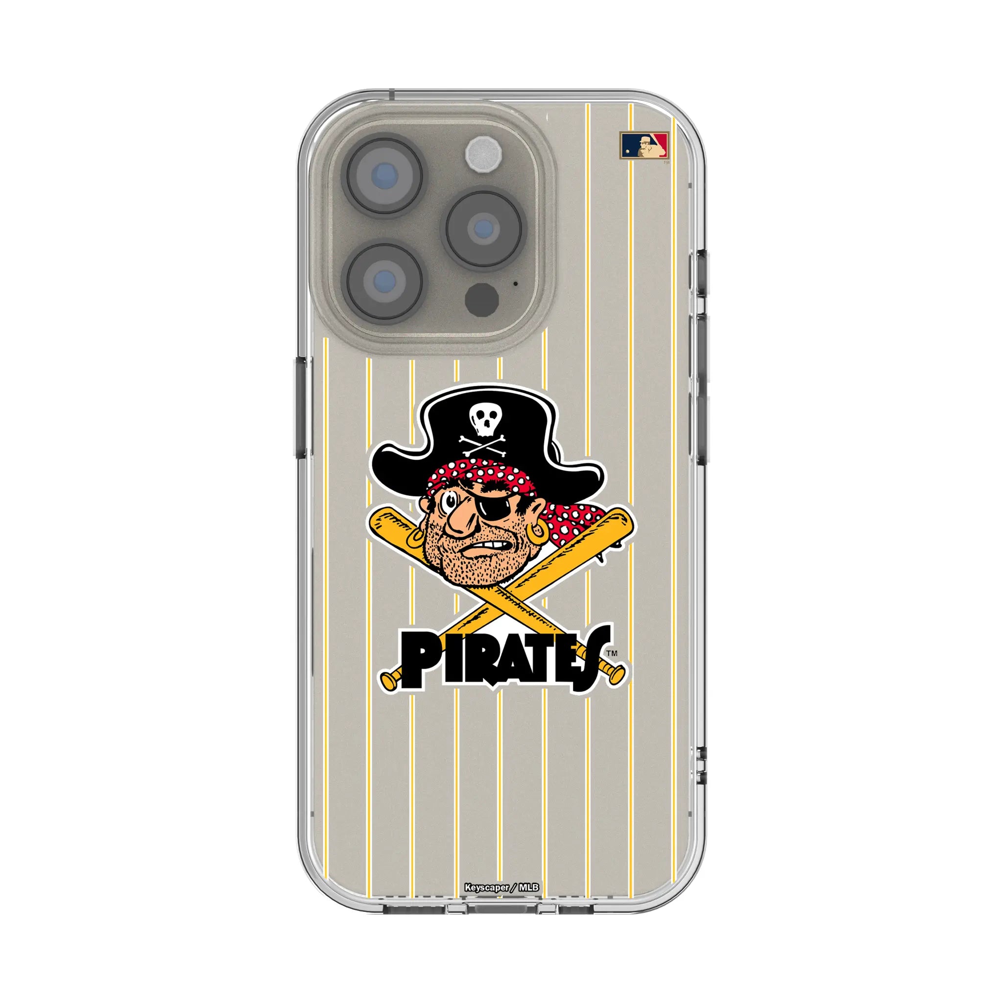 Pittsburgh Pirates 1958-1966 - Cooperstown Collection Pinstripe Clear Phone Case for Apple iPhone