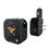 Pittsburgh Pirates 1958-1966 - Cooperstown Collection Text Backdrop 2 in 1 USB A/C Charger
