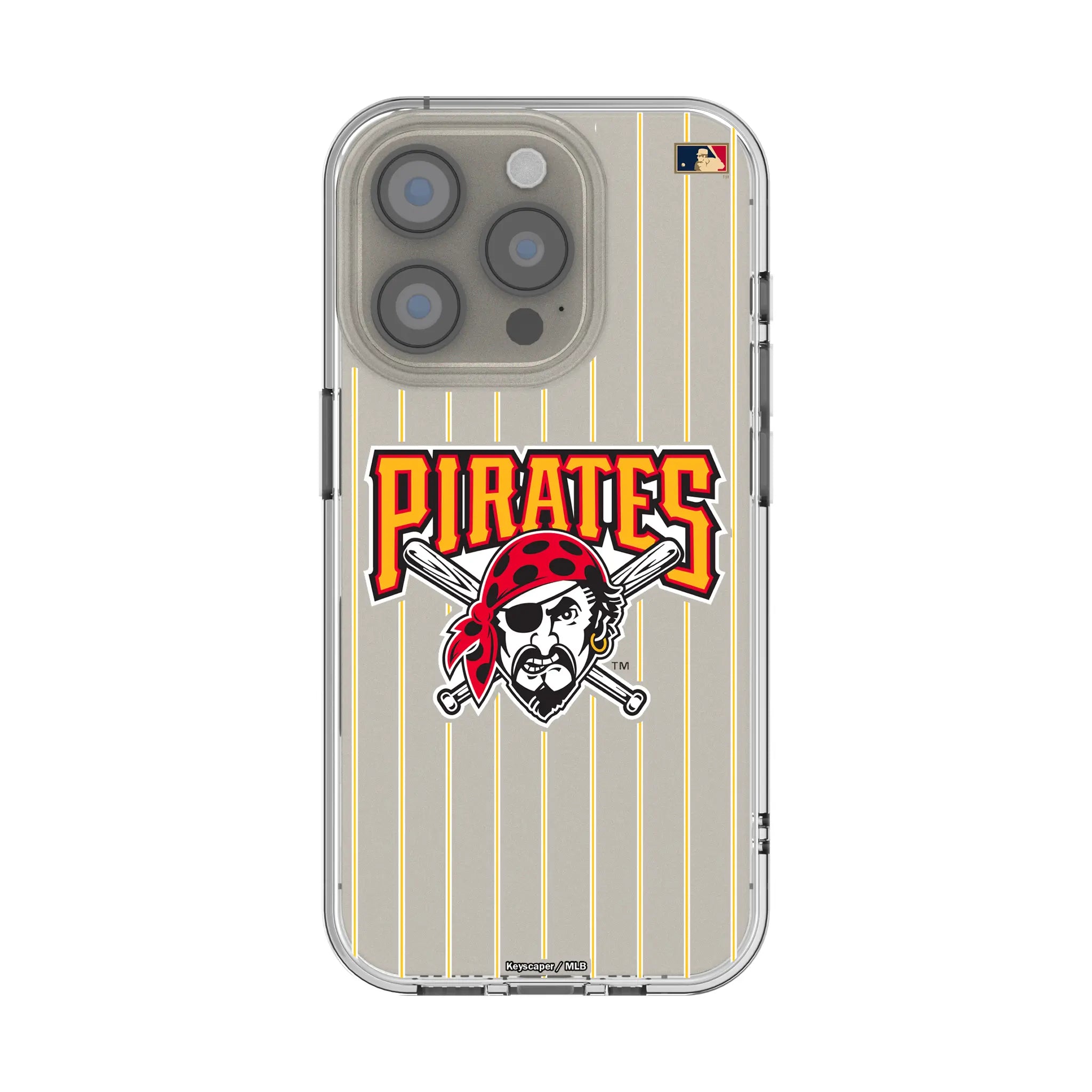 Pittsburgh Pirates 1997-2013 - Cooperstown Collection Pinstripe Clear Phone Case for Apple iPhone