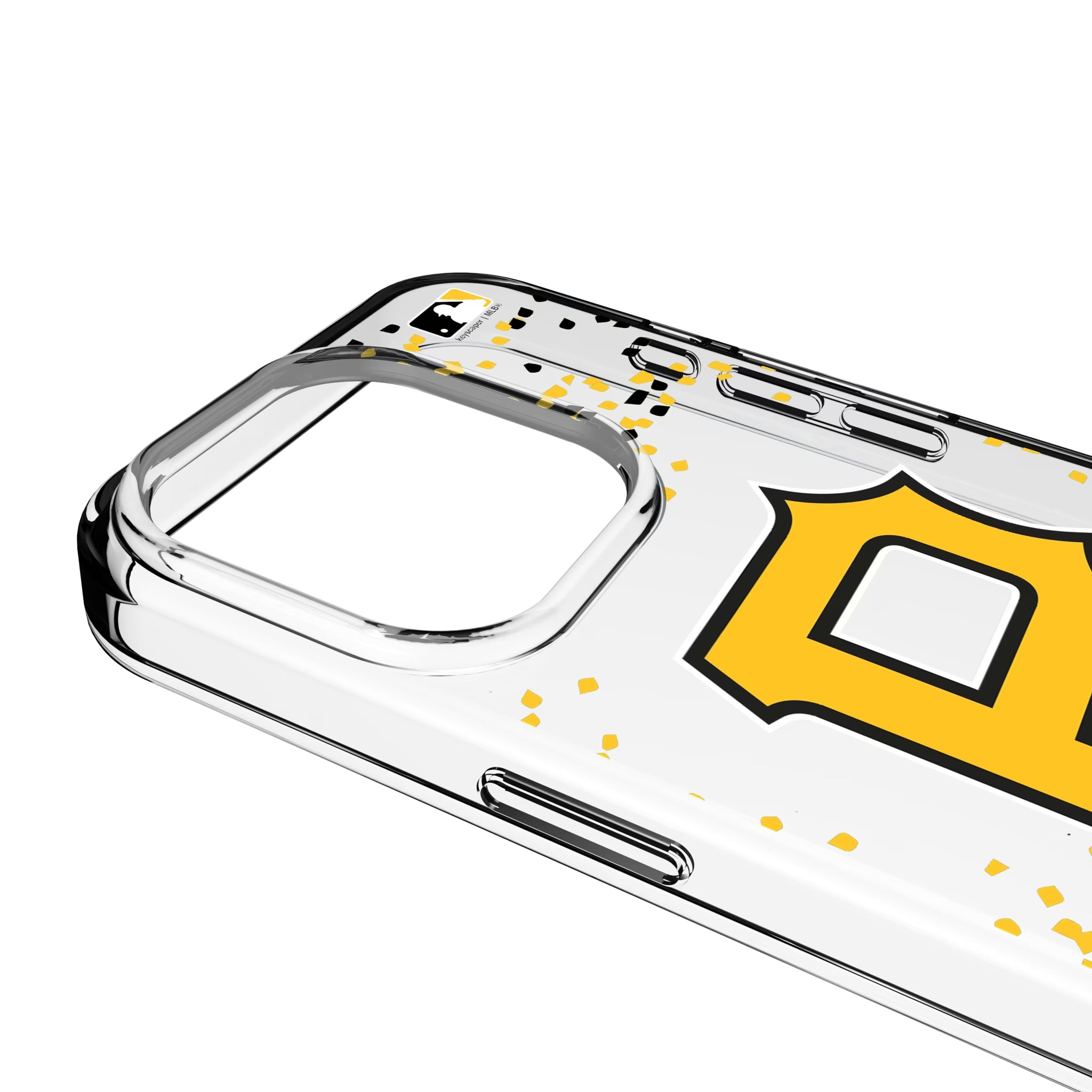 Pittsburgh Pirates Confetti Clear Phone Case for Apple iPhone - Sports Gifts, Sports Memorabilia, Sports Collectibles, Fan Shop