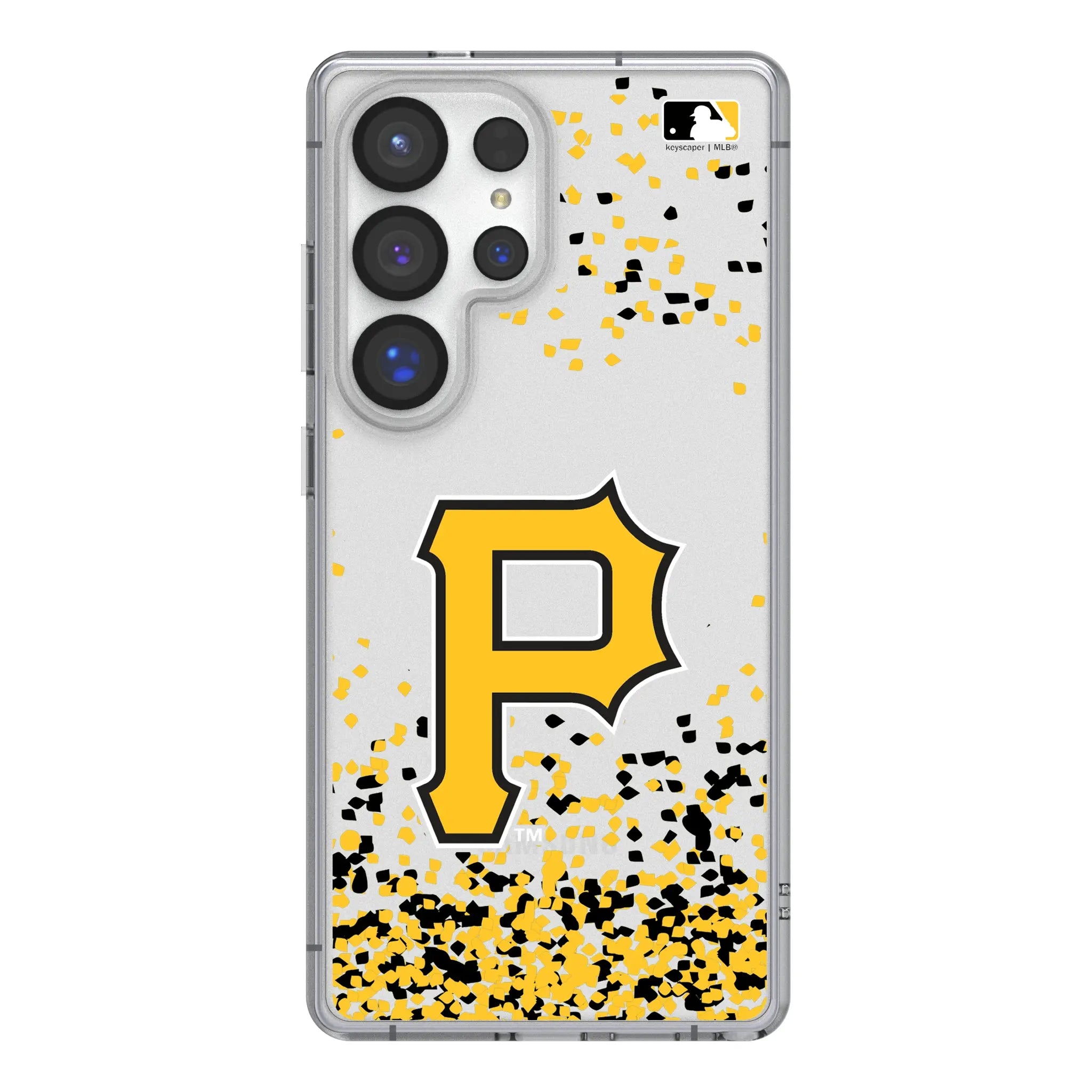 Pittsburgh Pirates Confetti Clear Phone Case for Samsung Galaxy