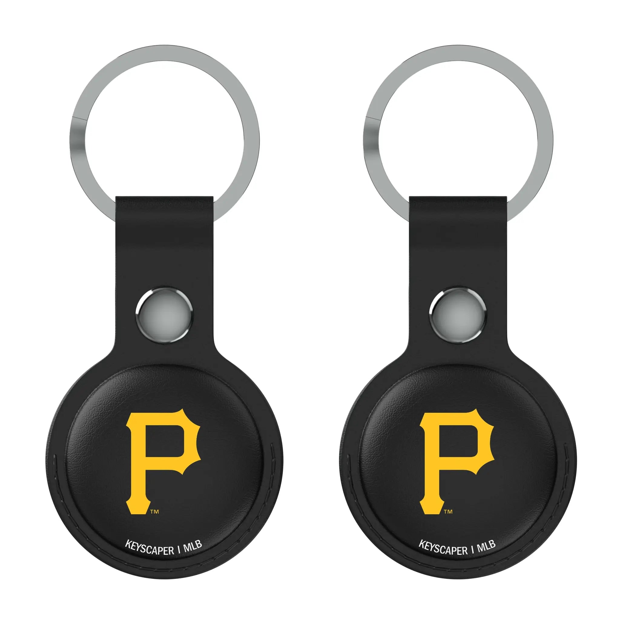 Pittsburgh Pirates Insignia Black Airtag Holder 2-Pack
