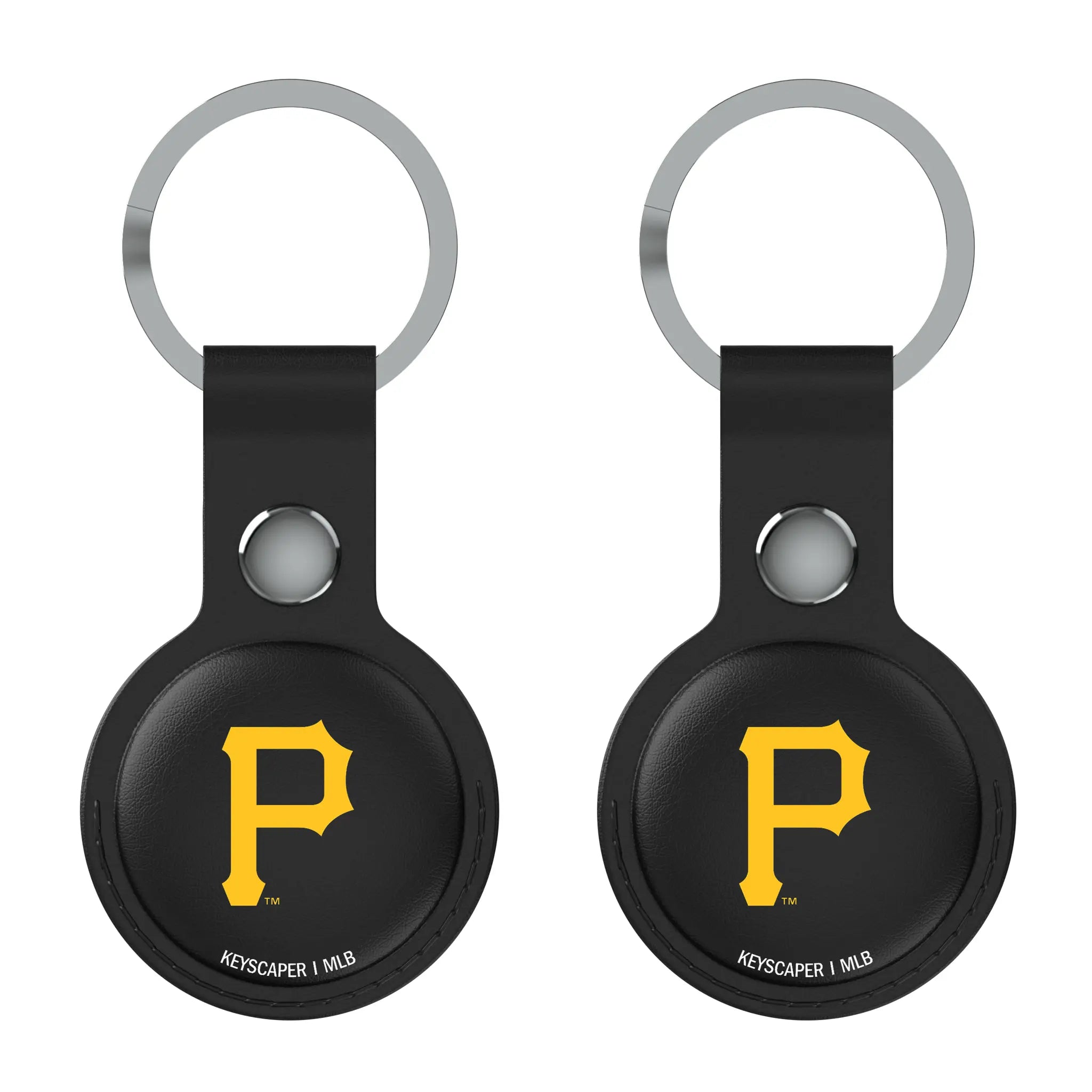 Pittsburgh Pirates Insignia Black Airtag Holder 2-Pack