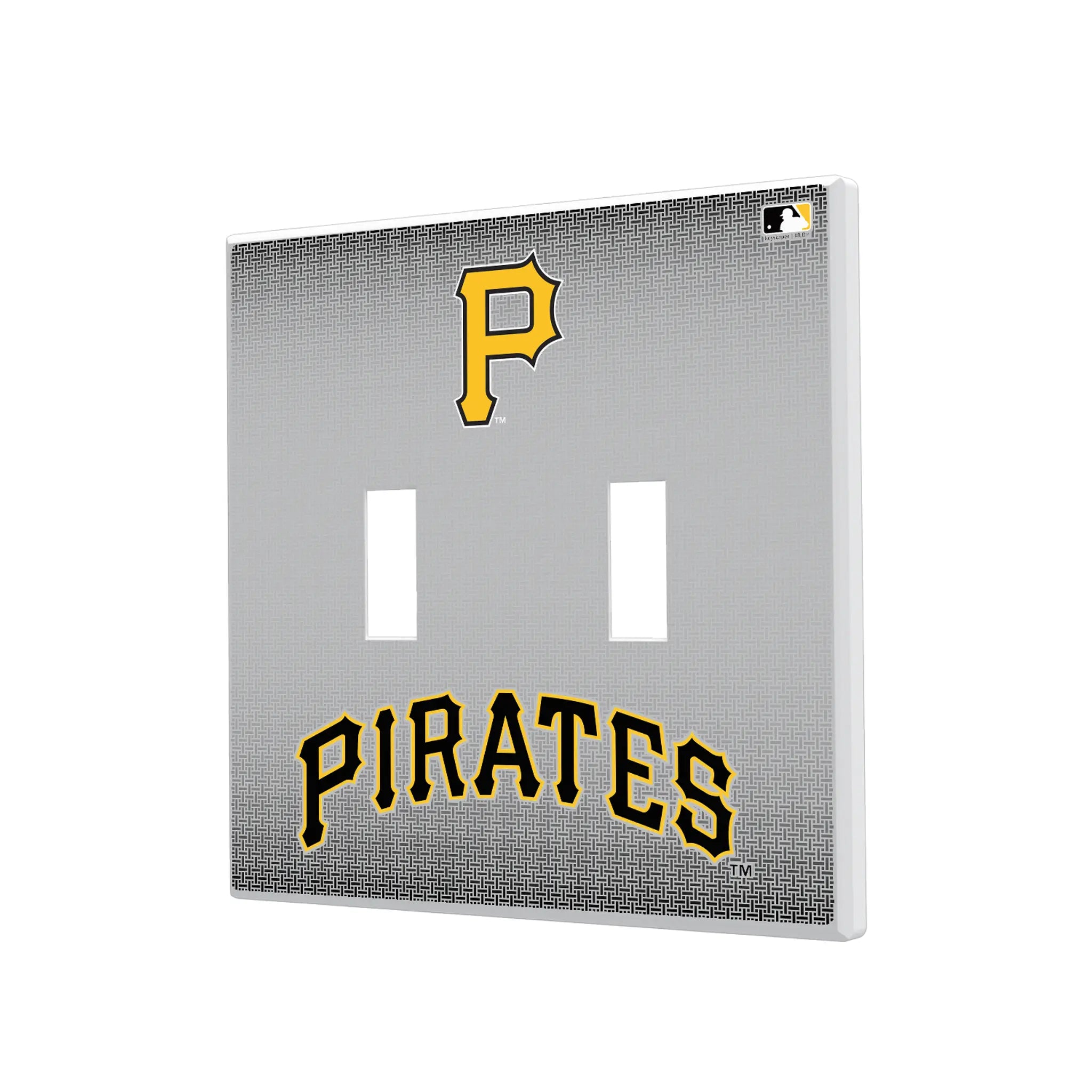 Pittsburgh Pirates Linen Hidden-Screw Light Switch Plate