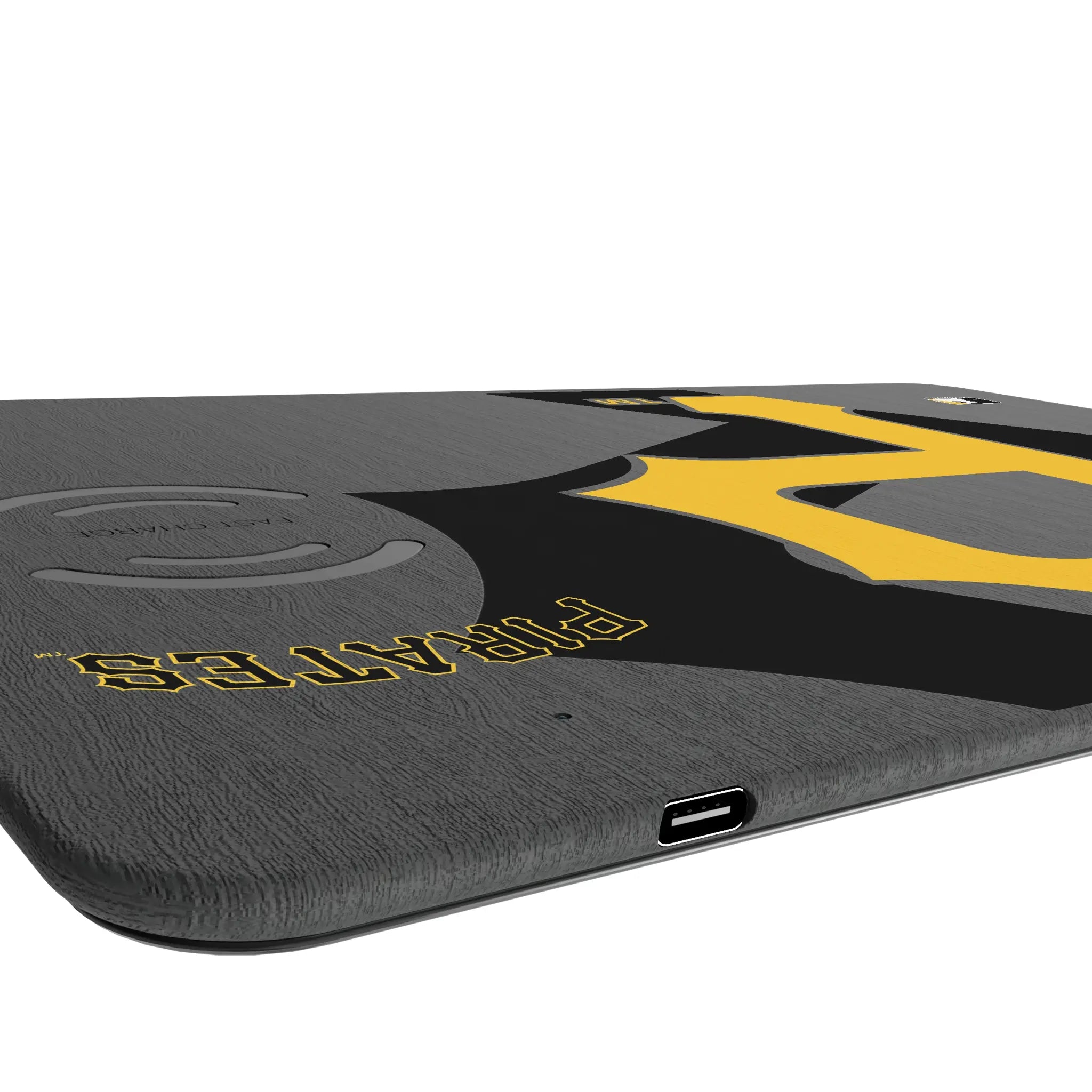 Pittsburgh Pirates Monocolor Tilt 15-Watt Wireless Charger and Mouse Pad