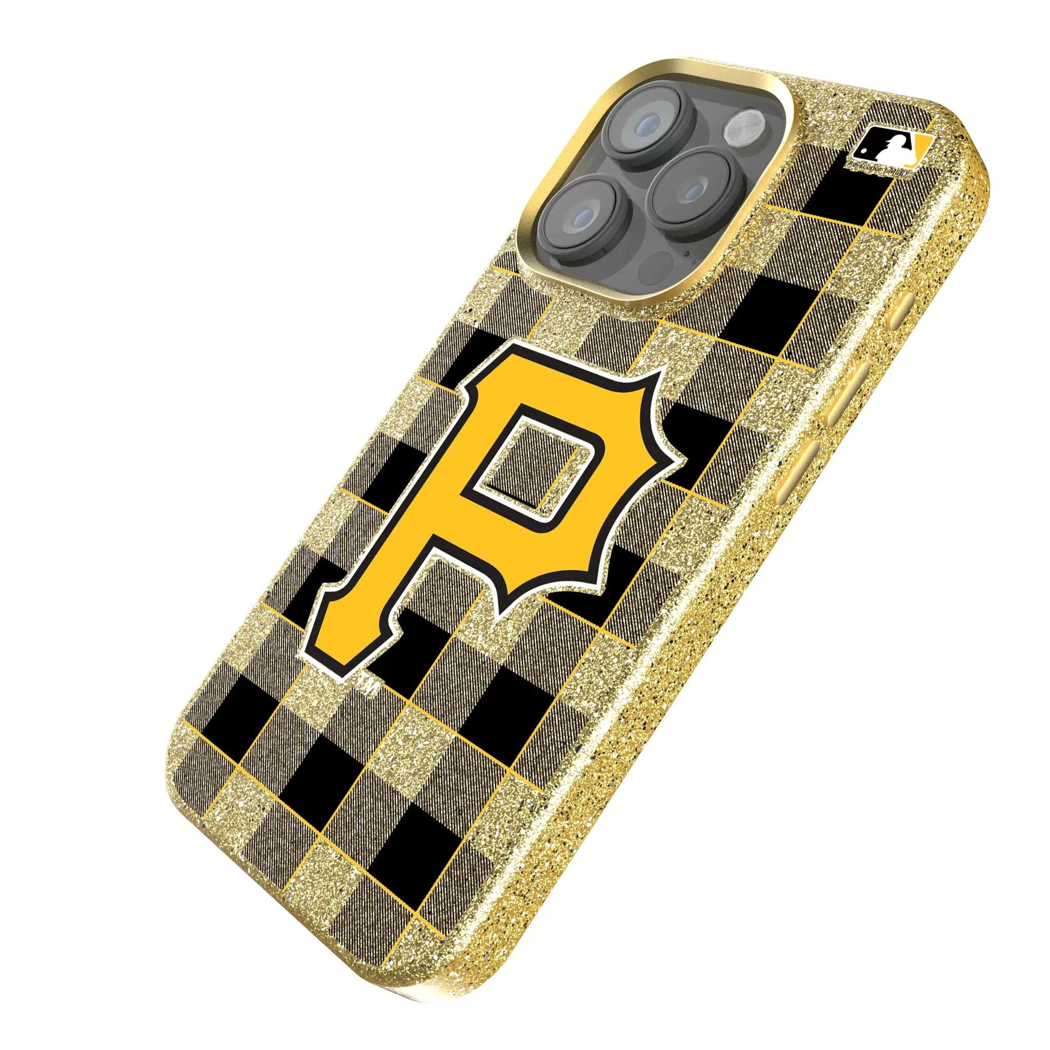 Pittsburgh Pirates Plaid Bling Phone Case