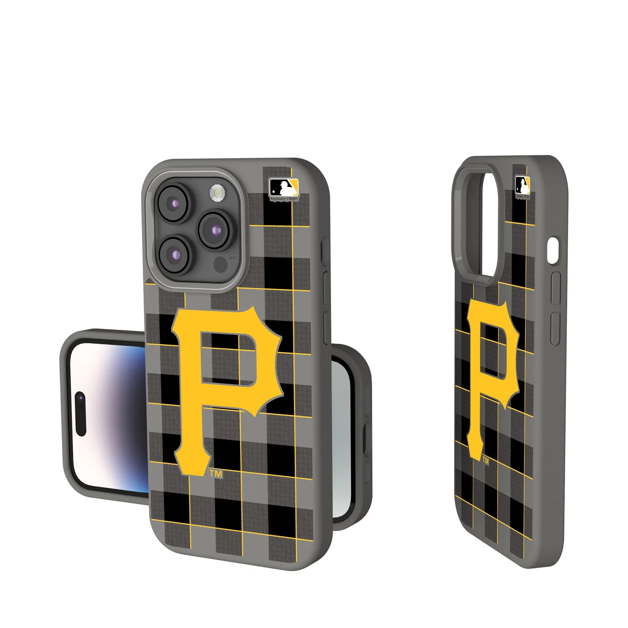 Pittsburgh Pirates Plaid Soft Touch Phone Case