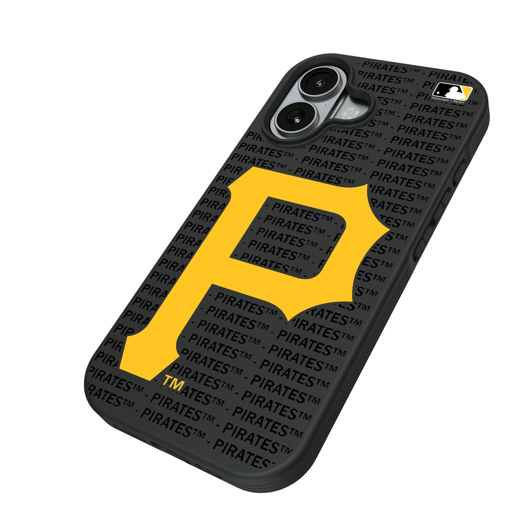 Pittsburgh Pirates Text Backdrop Bump Phone Case - Sports Gifts, Sports Memorabilia, Sports Collectibles, Fan Shop