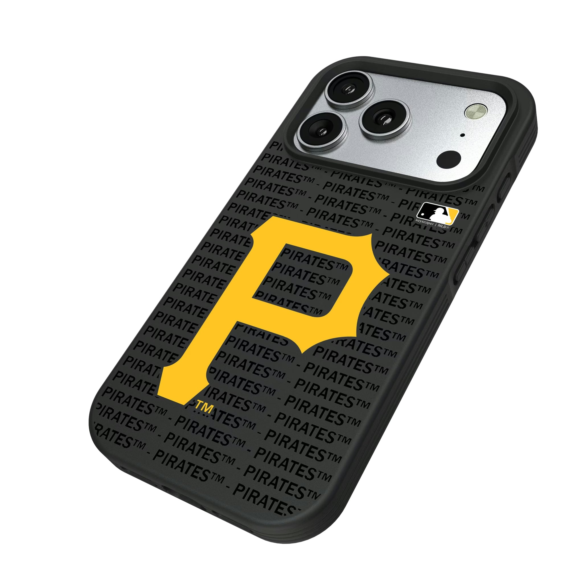 Pittsburgh Pirates Text Backdrop Bump Phone Case - Sports Gifts, Sports Memorabilia, Sports Collectibles, Fan Shop