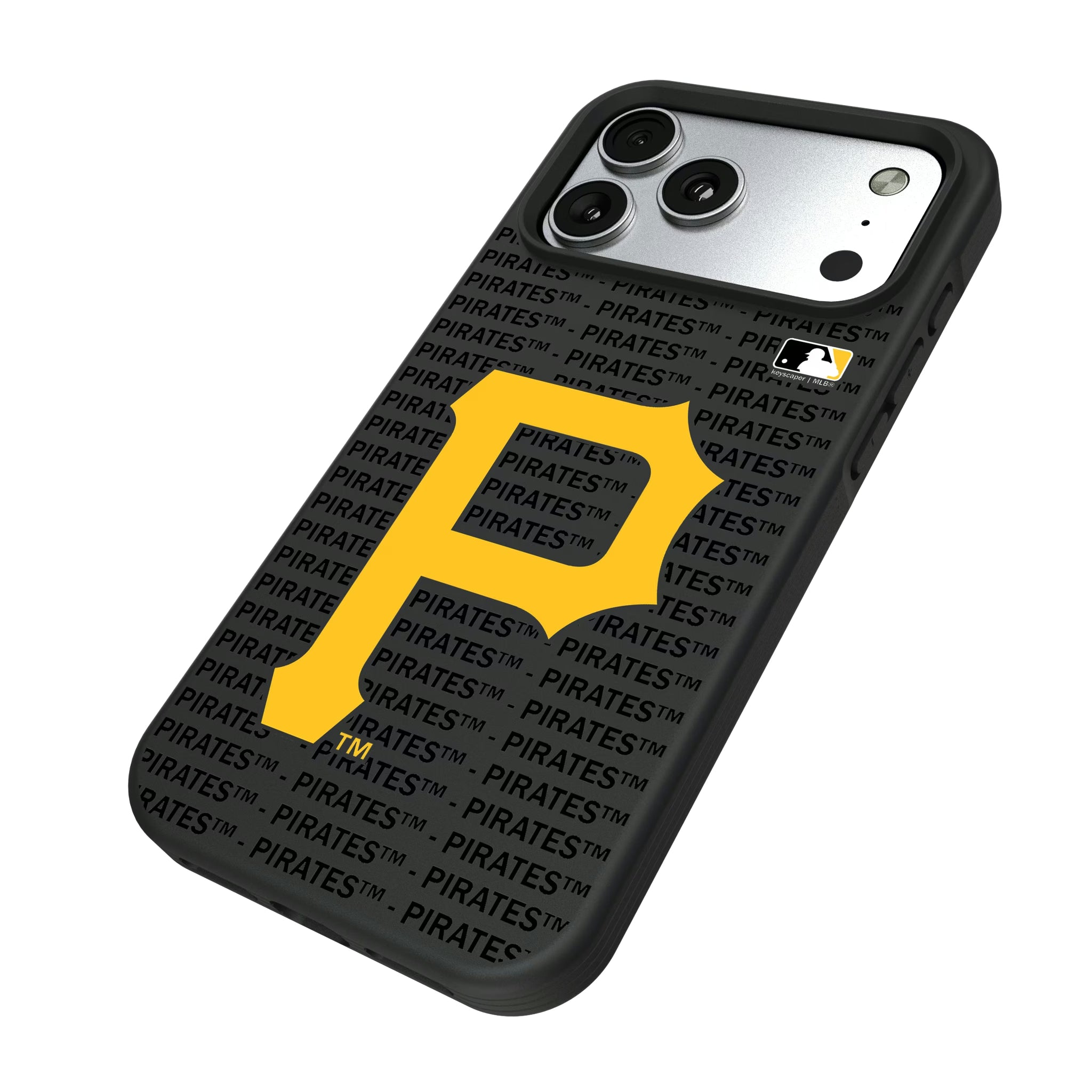 Pittsburgh Pirates Text Backdrop Bump Phone Case - Sports Gifts, Sports Memorabilia, Sports Collectibles, Fan Shop