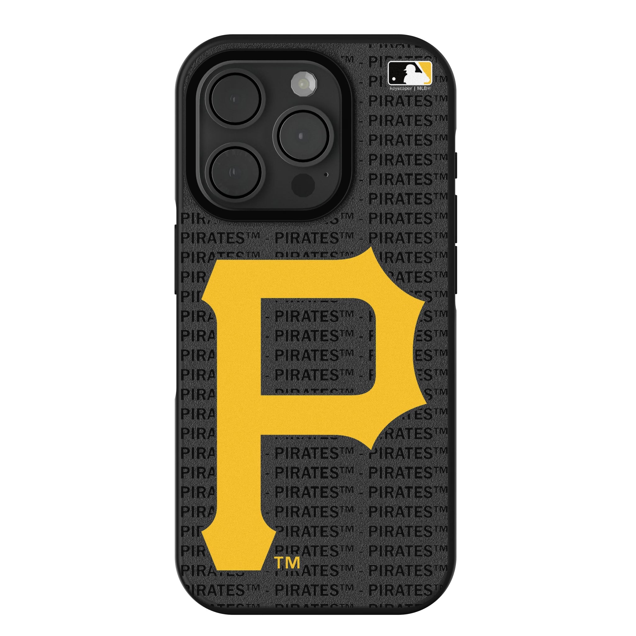 Pittsburgh Pirates Text Backdrop Bump Phone Case - Sports Gifts, Sports Memorabilia, Sports Collectibles, Fan Shop