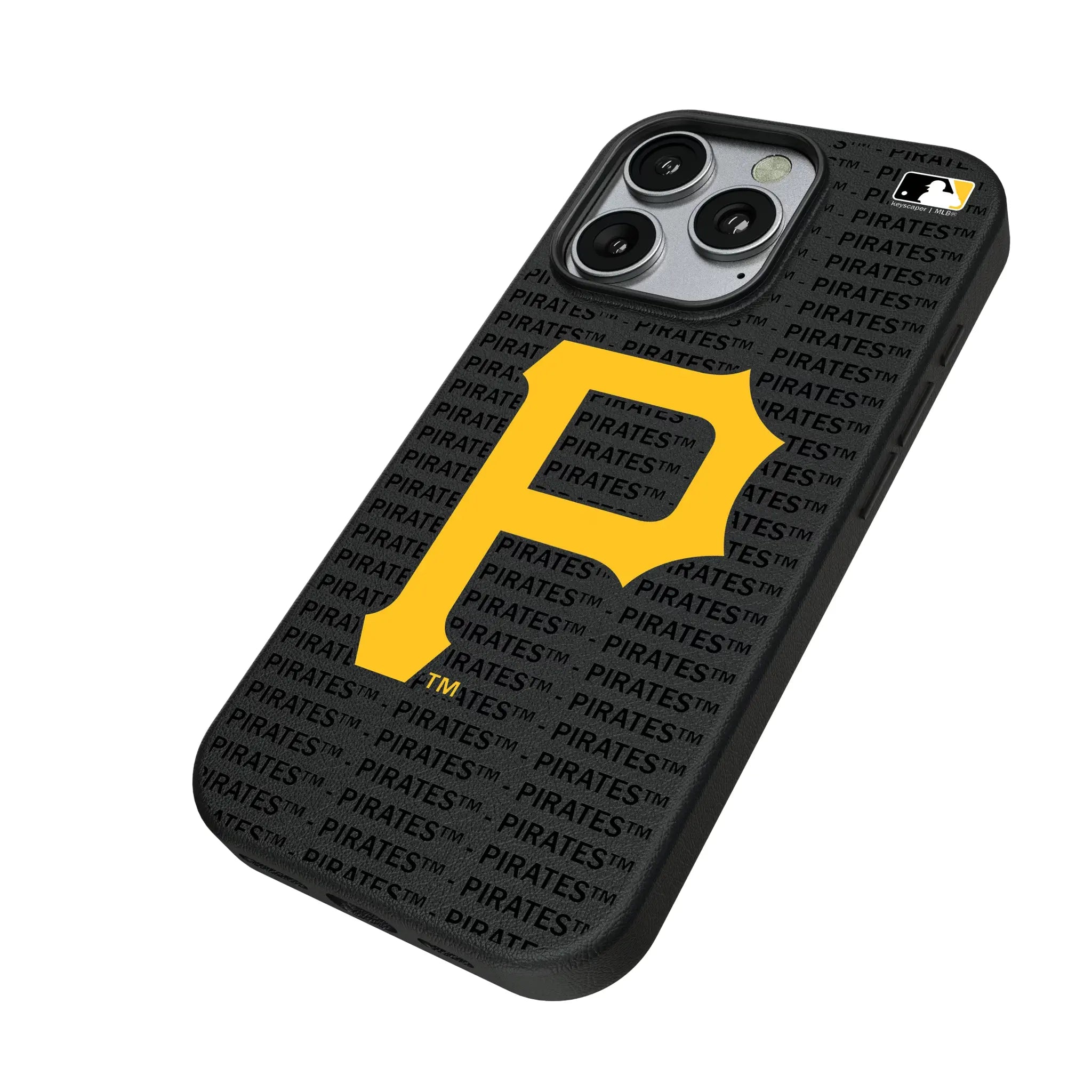 Pittsburgh Pirates Text Backdrop MagSafe Compatible Phone Case for Apple iPhone