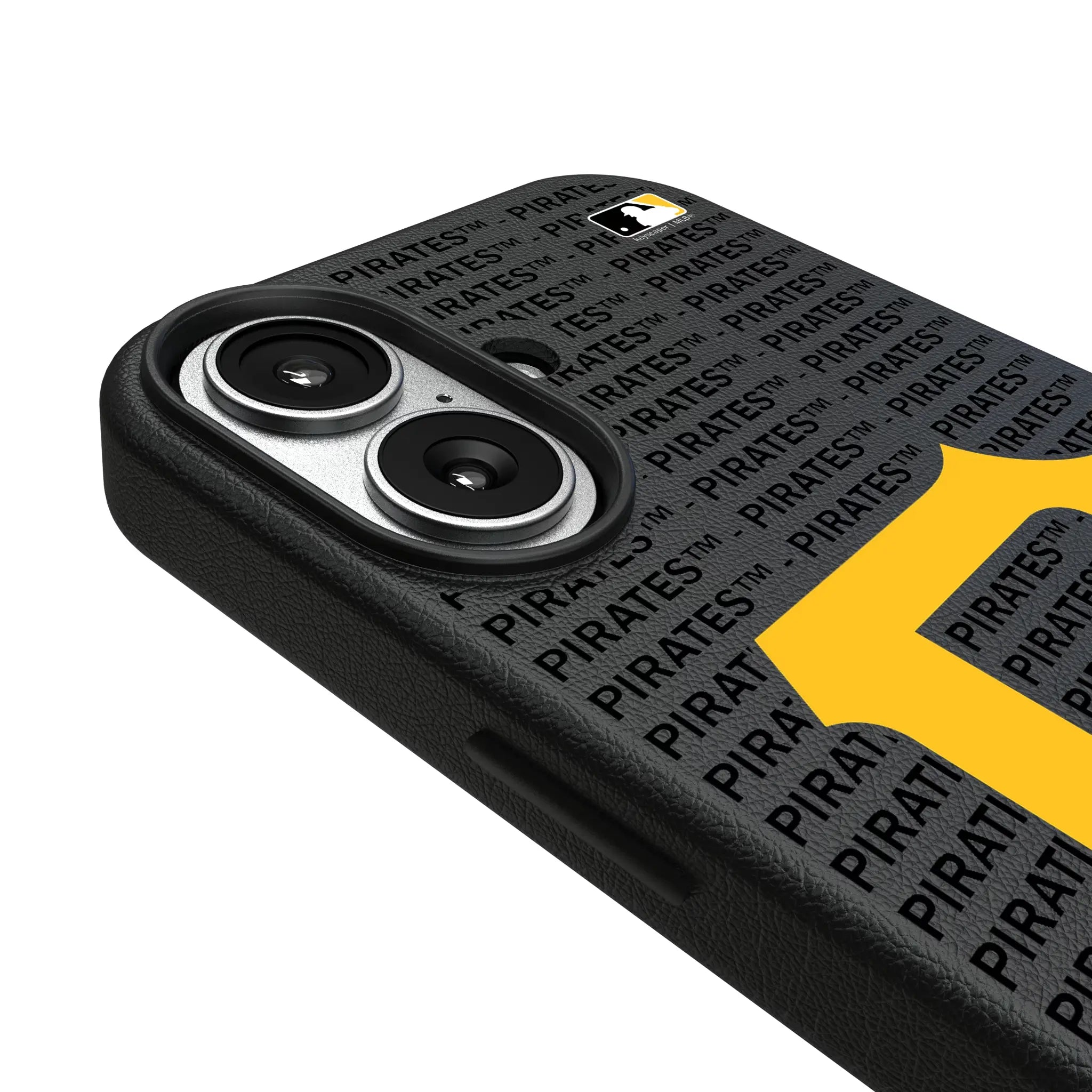Pittsburgh Pirates Text Backdrop MagSafe Compatible Phone Case for Apple iPhone