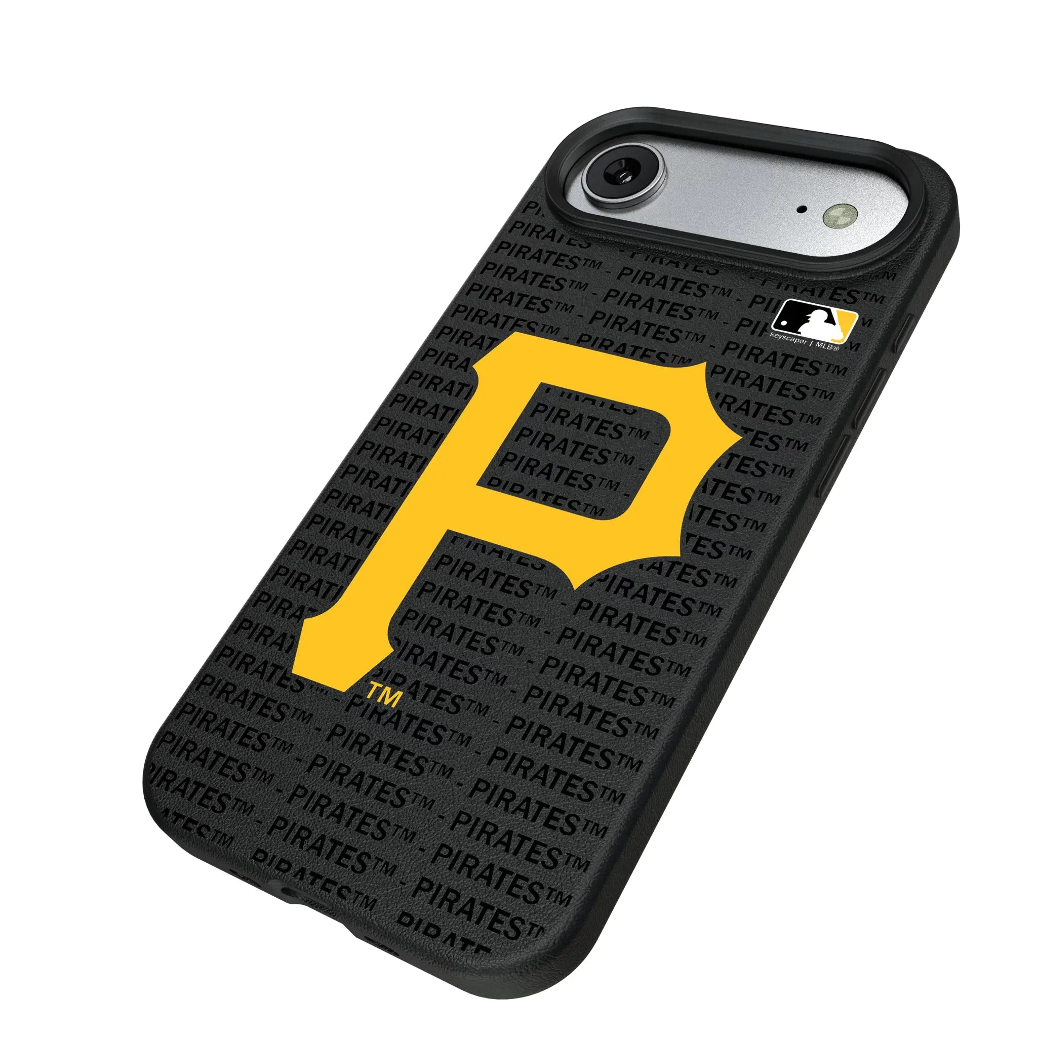 Pittsburgh Pirates Text Backdrop MagSafe Compatible Phone Case for Apple iPhone