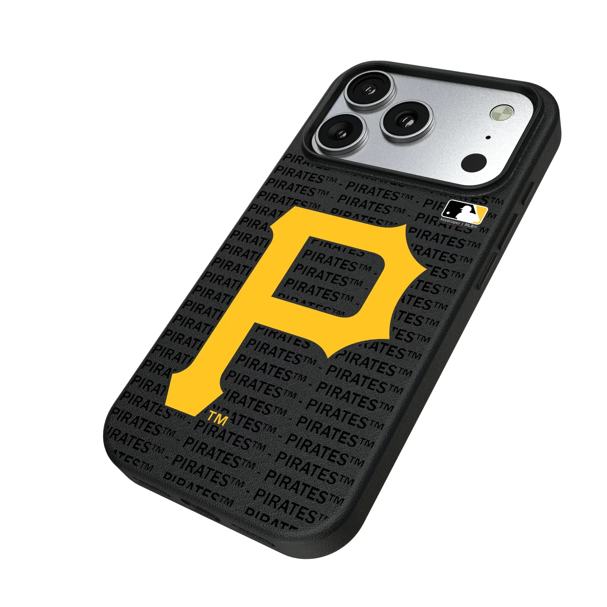 Pittsburgh Pirates Text Backdrop MagSafe Compatible Phone Case for Apple iPhone