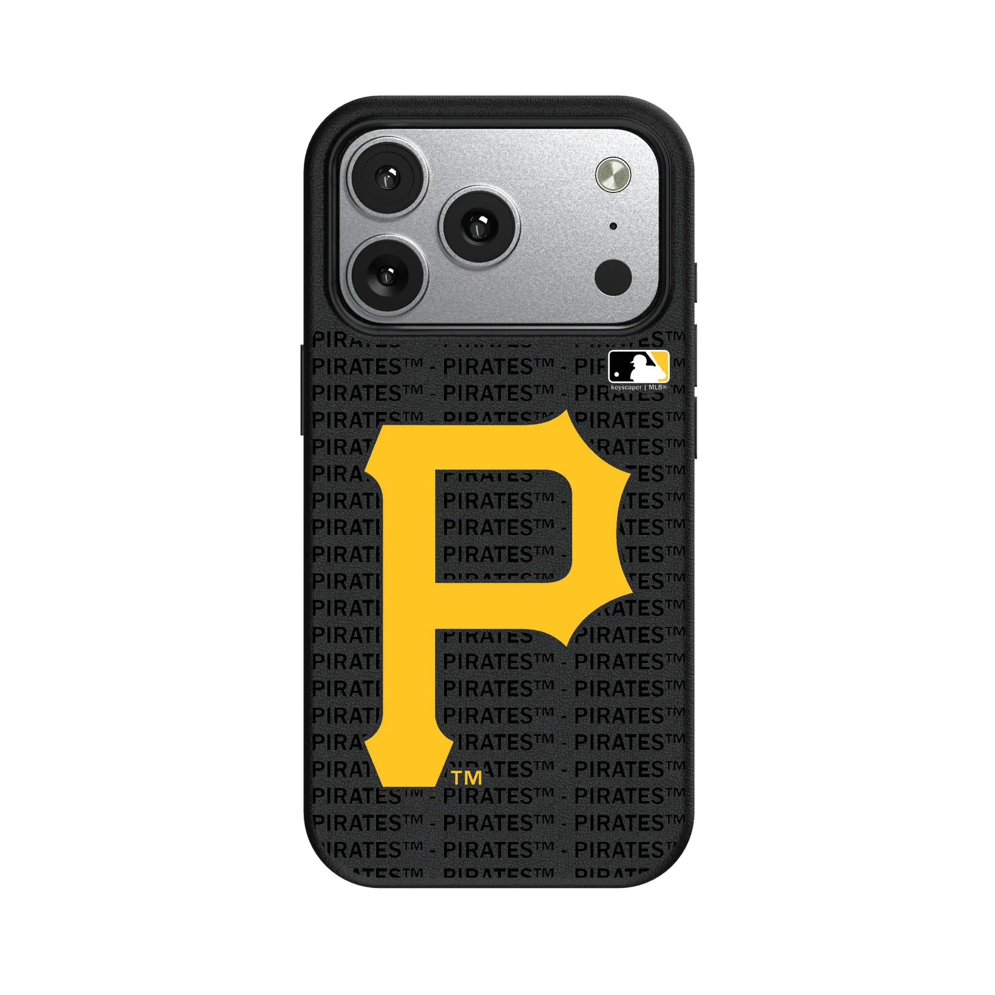 Pittsburgh Pirates Text Backdrop MagSafe Compatible Phone Case for Apple iPhone
