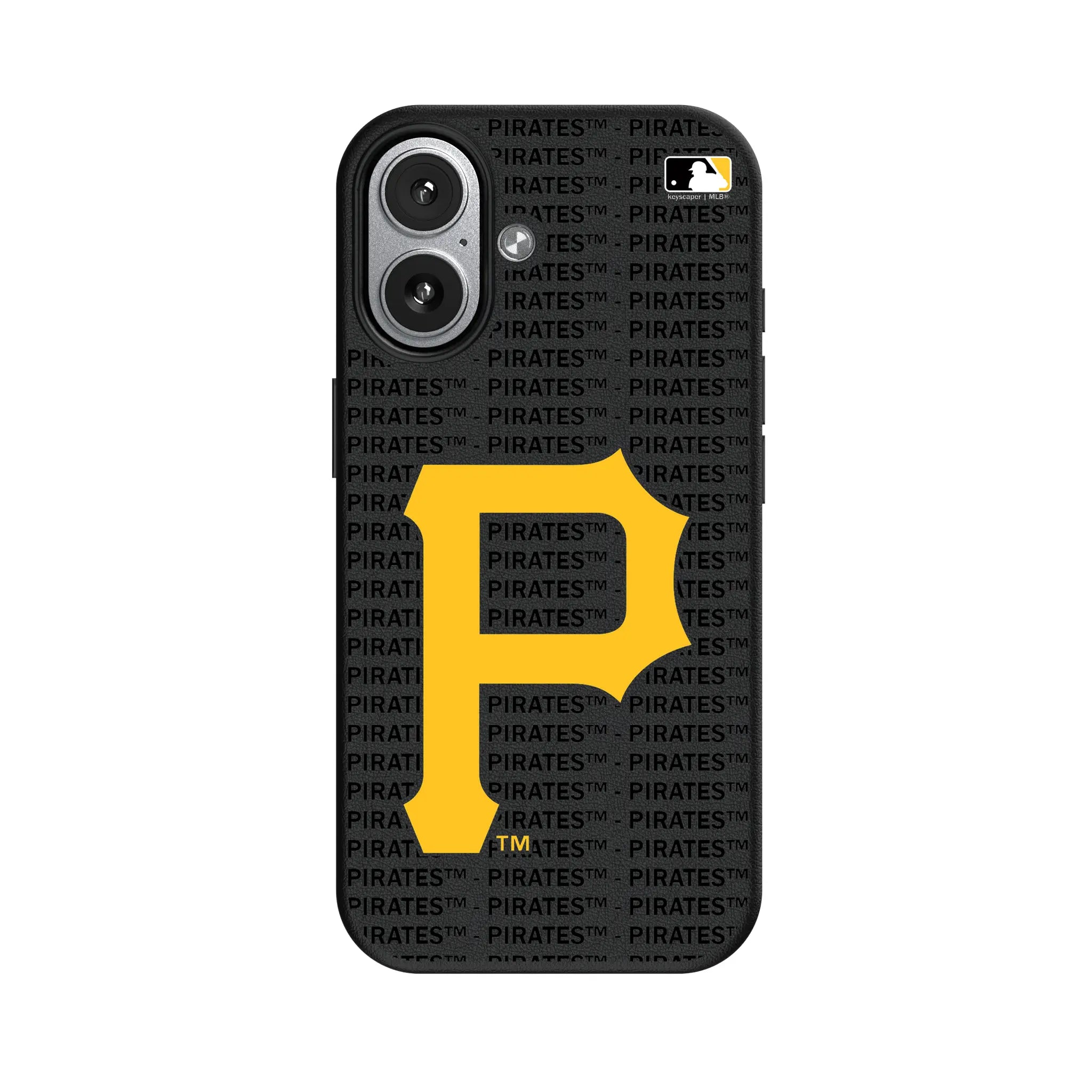 Pittsburgh Pirates Text Backdrop MagSafe Compatible Phone Case for Apple iPhone