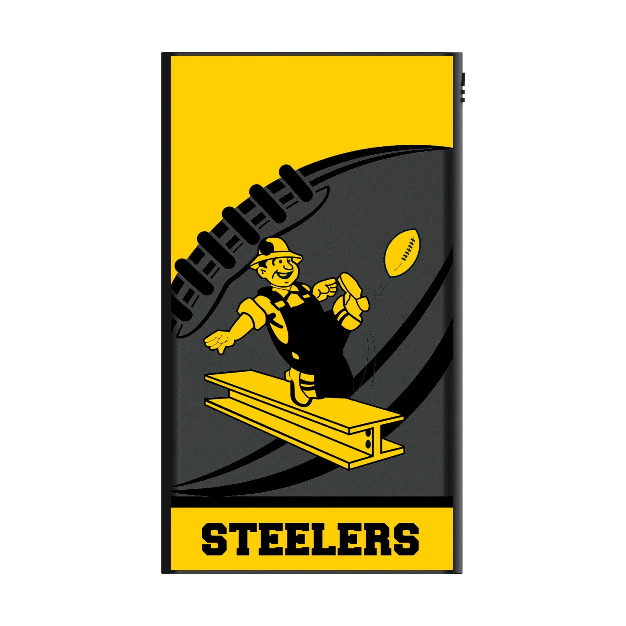 Pittsburgh Steelers 1961 Historic Collection Passtime 5000mAh Flat Powerbank