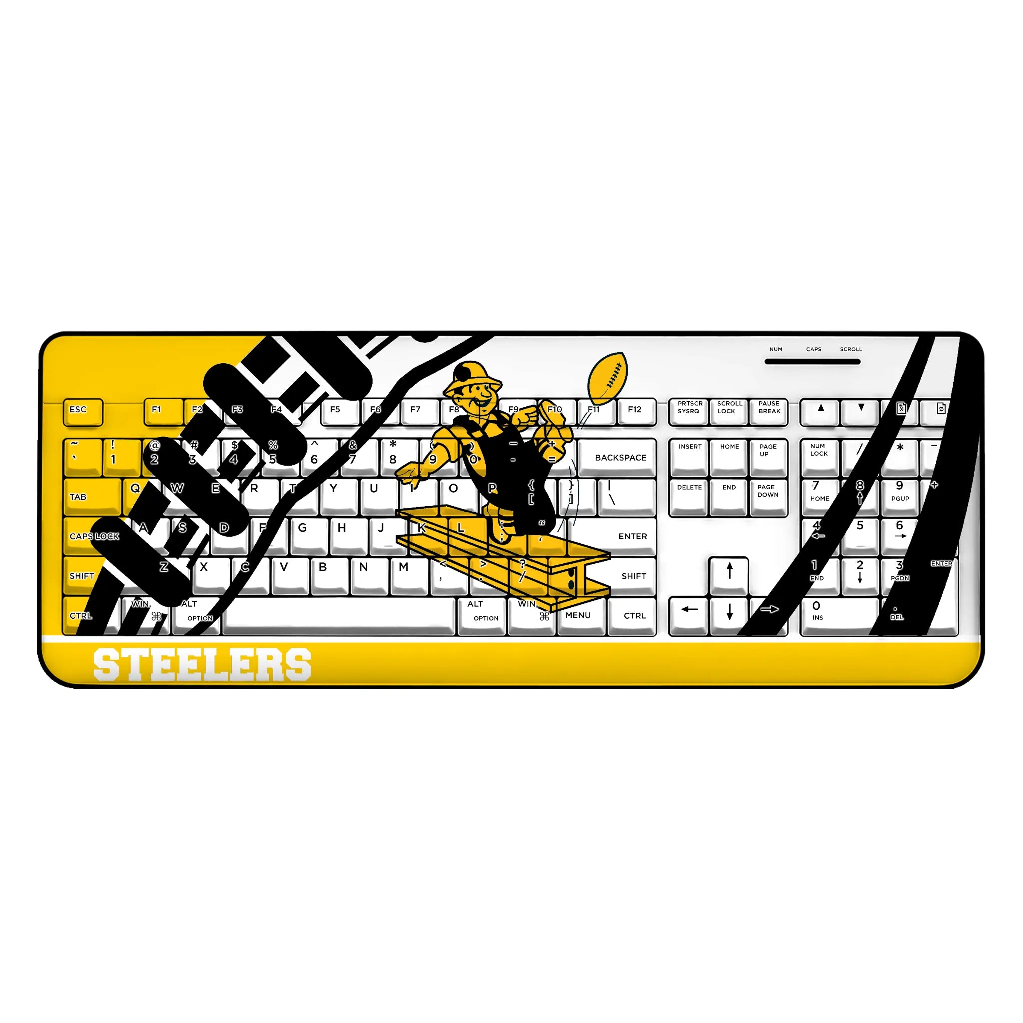 Pittsburgh Steelers 1961 Historic Collection Passtime Wireless USB Keyboard