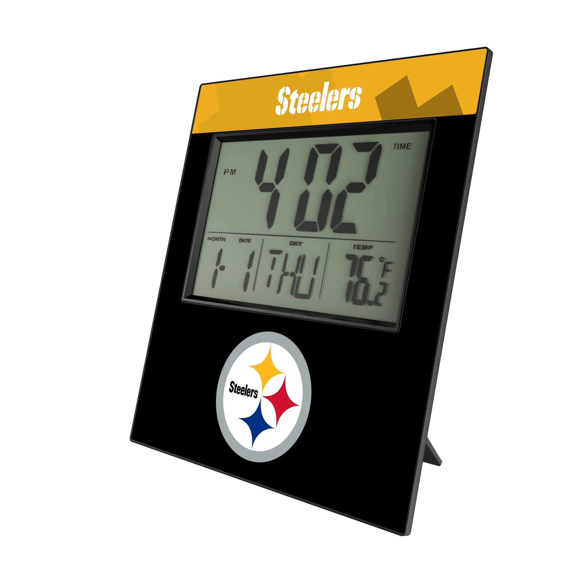 Pittsburgh Steelers Color Block Wall Clock