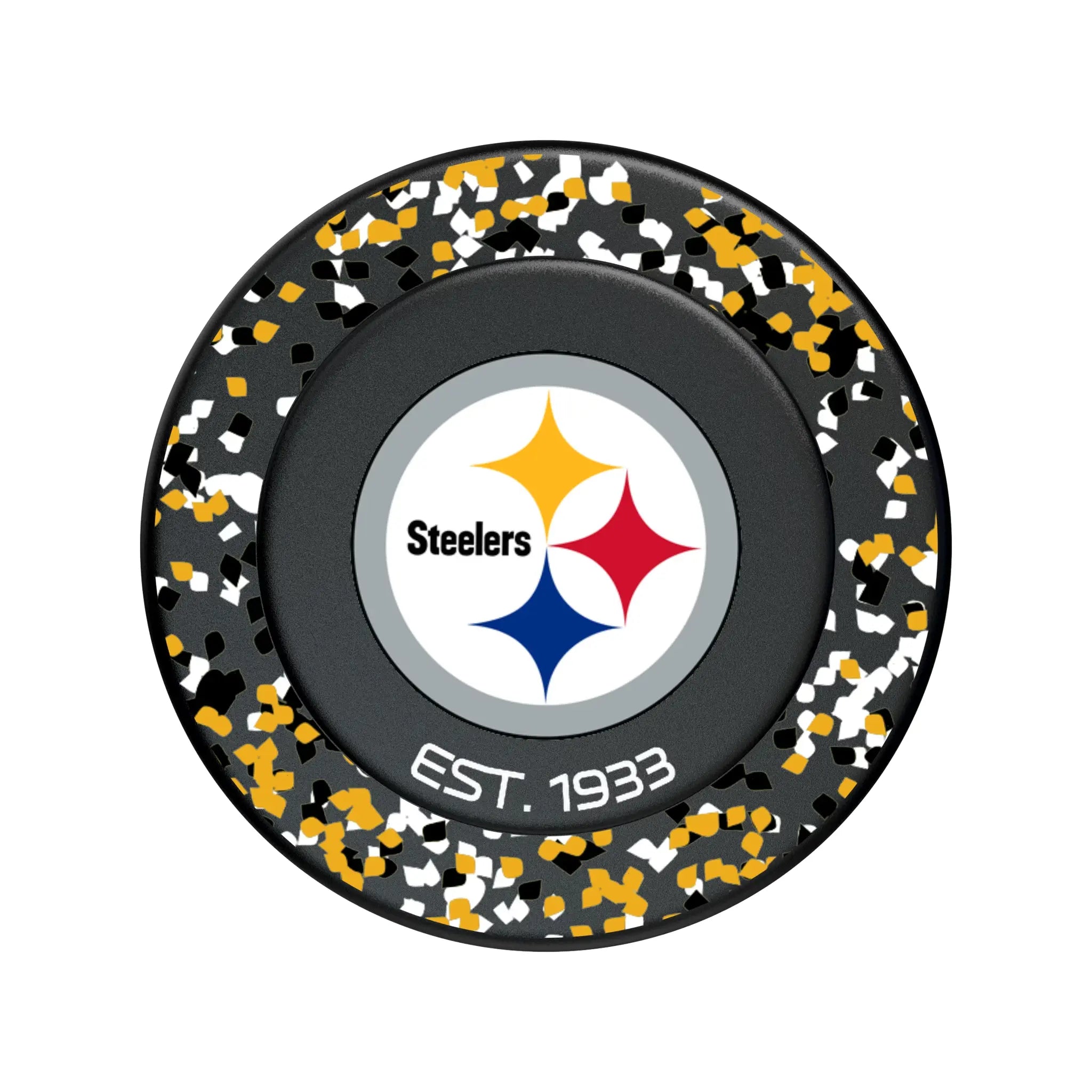 Pittsburgh Steelers Confetti PopSockets Magnetic Phone Grip and Stand