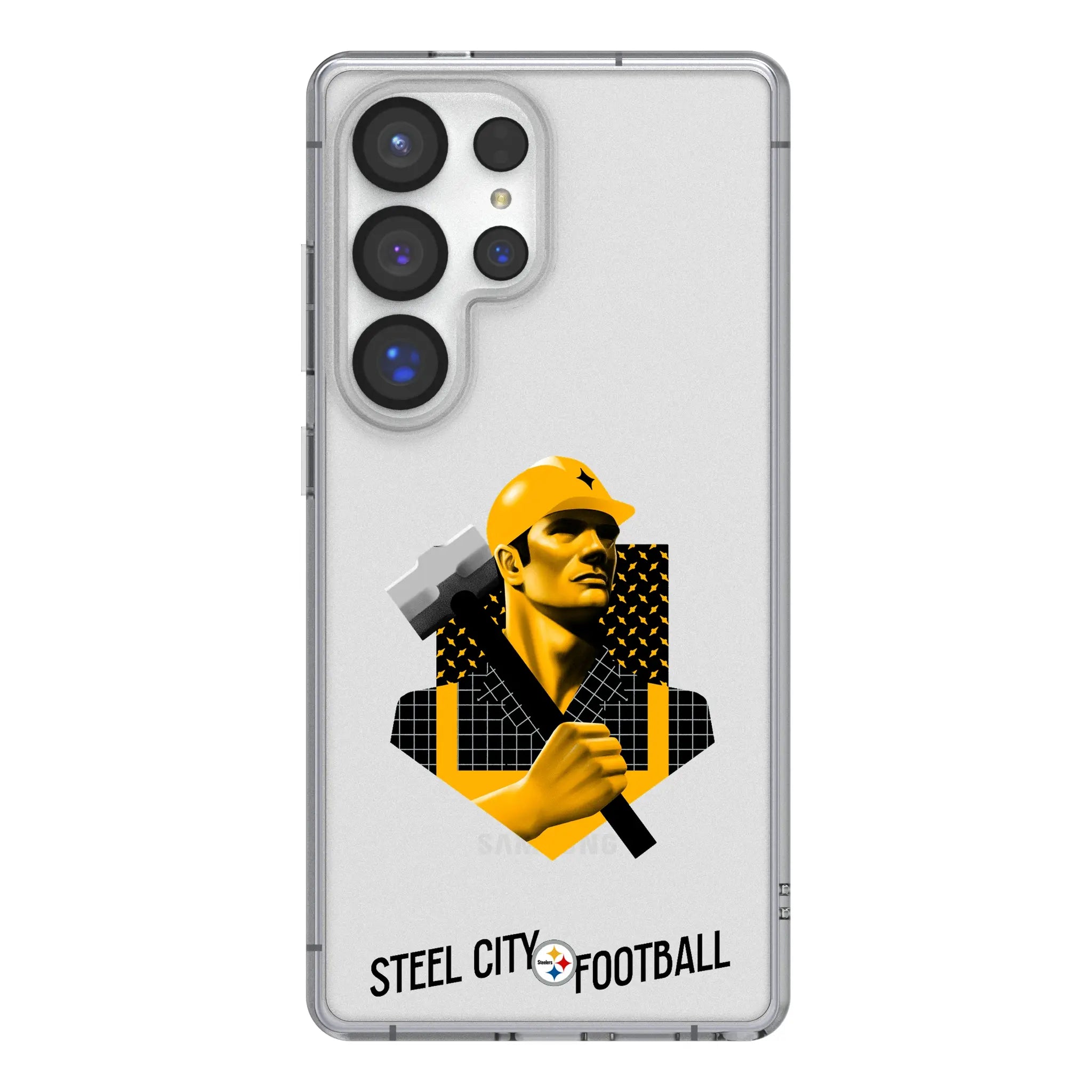 Pittsburgh Steelers 2024 Edition Clear Phone Case for Samsung Galaxy