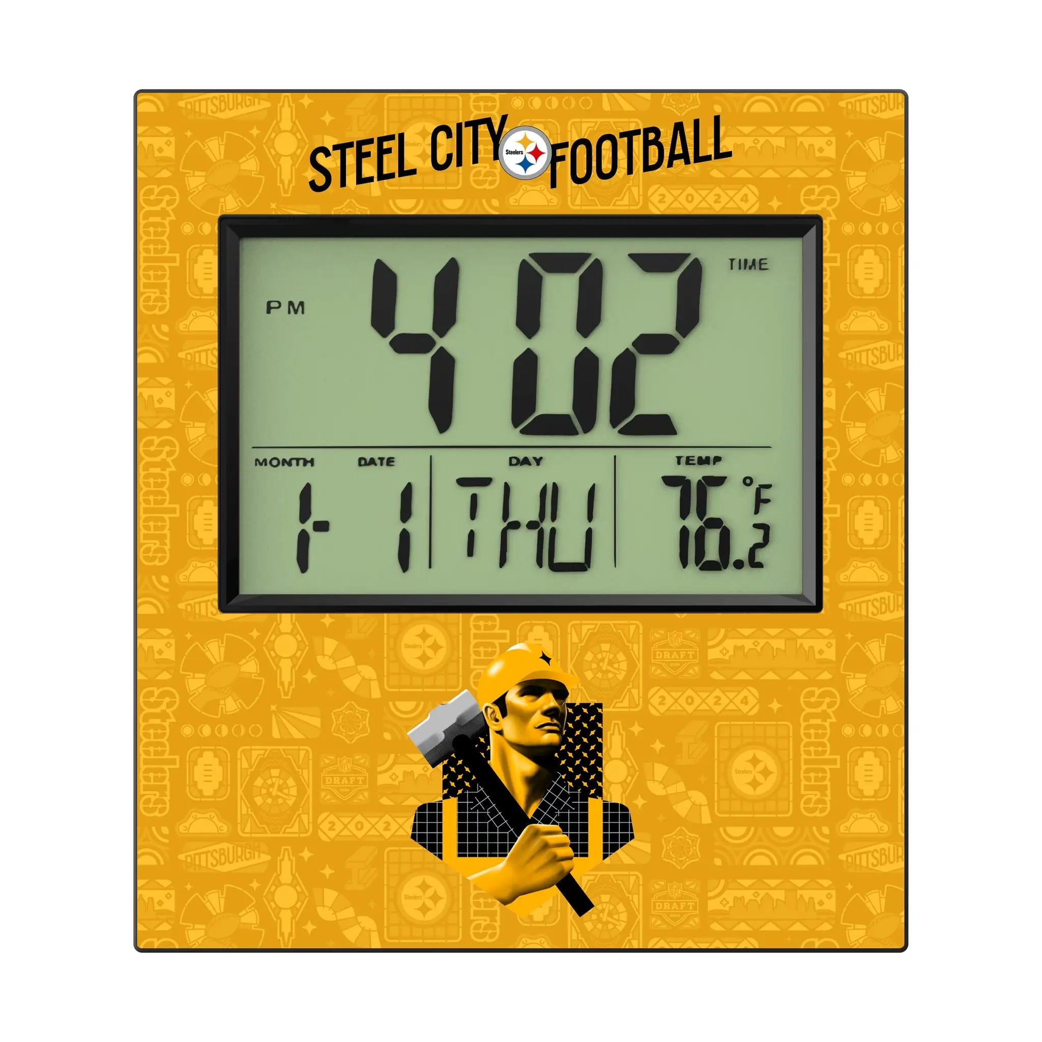 Pittsburgh Steelers 2024 Edition Wall Clock