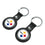 Pittsburgh Steelers Insignia Black Airtag Holder 2-Pack