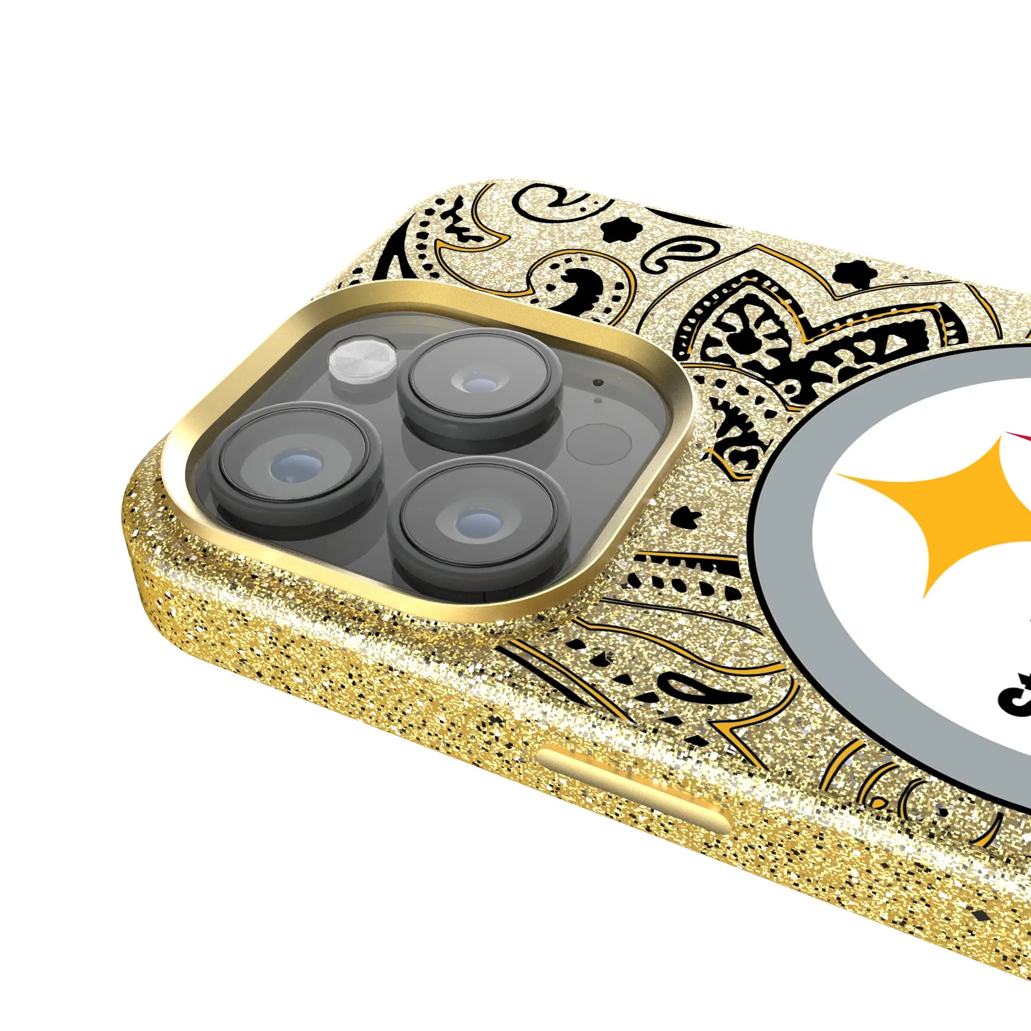 Pittsburgh Steelers Paisley Bling Phone Case