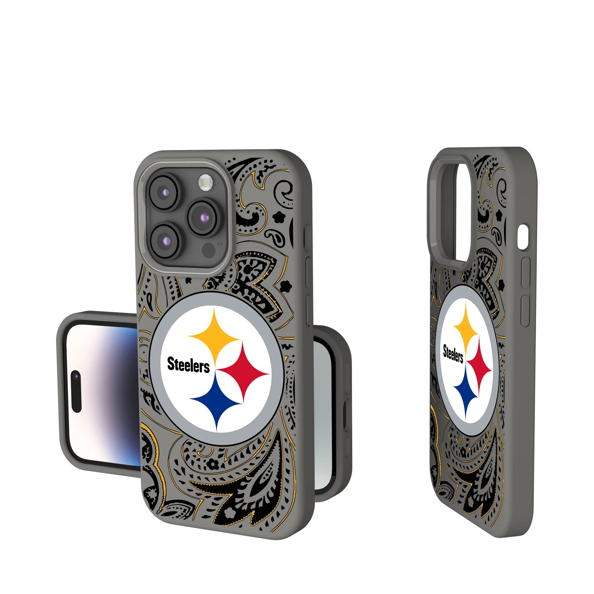 Pittsburgh Steelers Paisley Soft Touch Phone Case