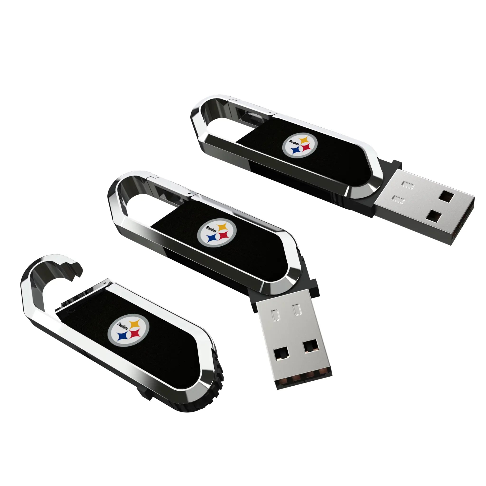 Pittsburgh Steelers Solid USB 32GB Clip Style Flash Drive