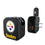 Pittsburgh Steelers Text Backdrop 2 in 1 USB A/C Charger